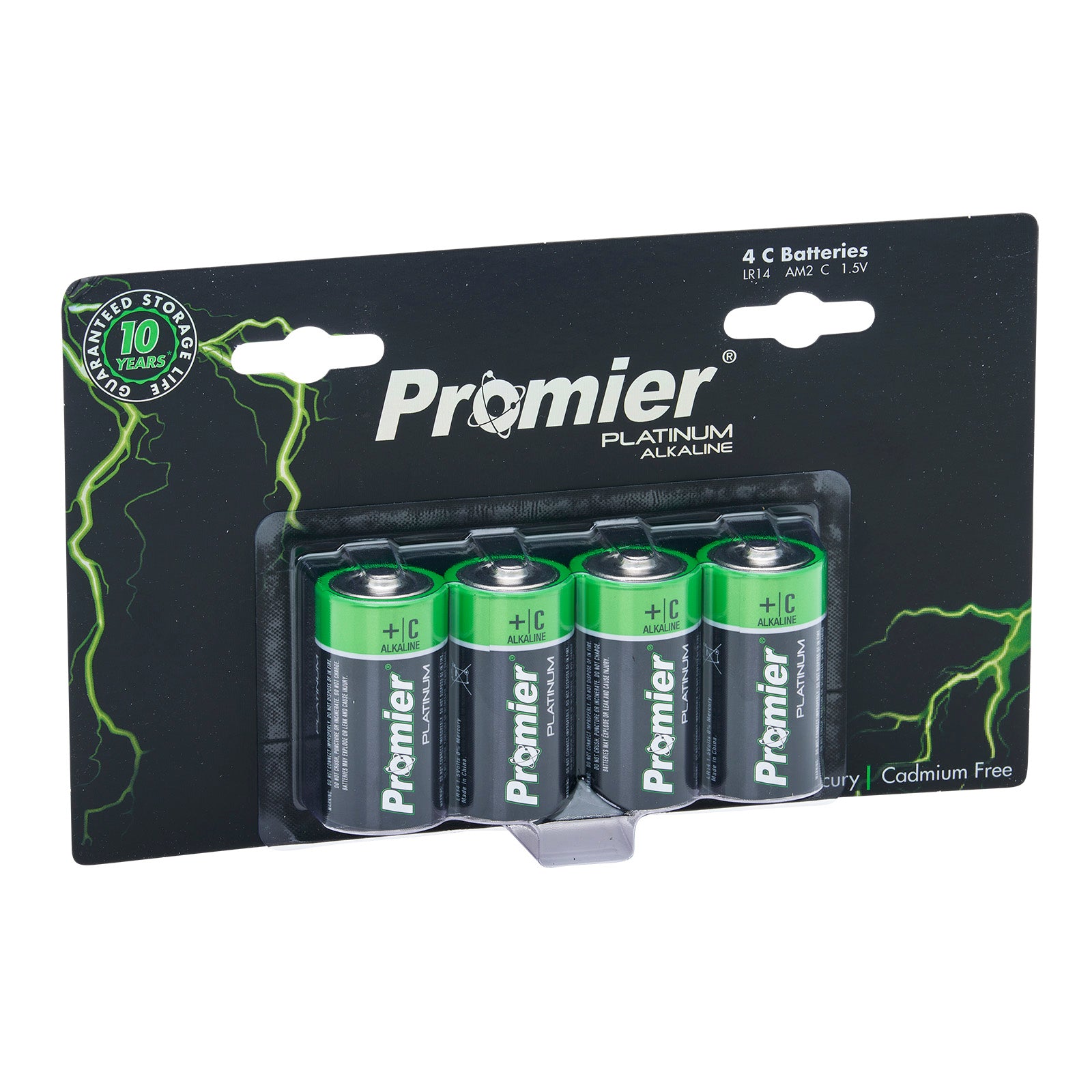 Promier® Platinum C Alkaline Battery 4 Pack