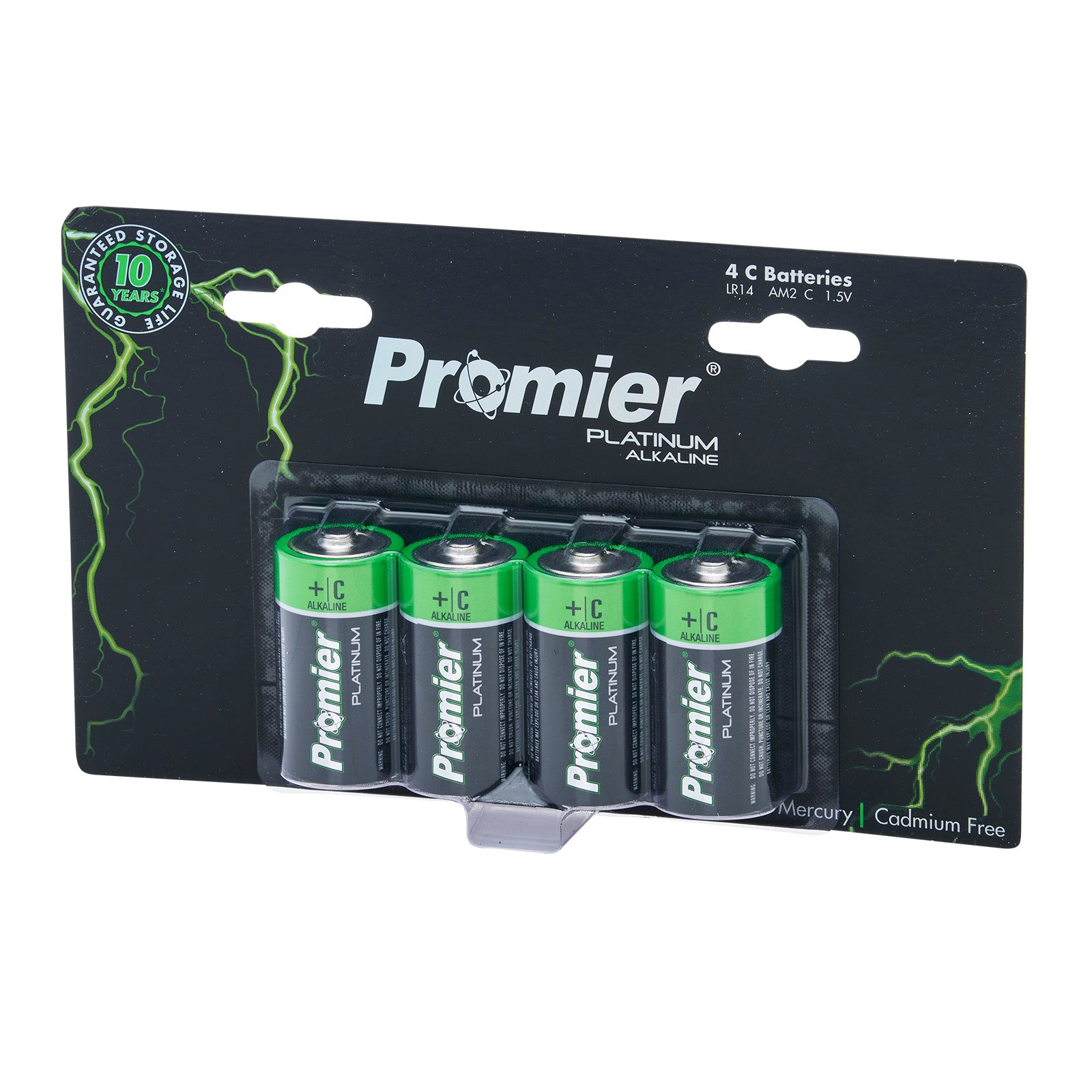 Promier® Platinum C Alkaline Battery 4 Pack