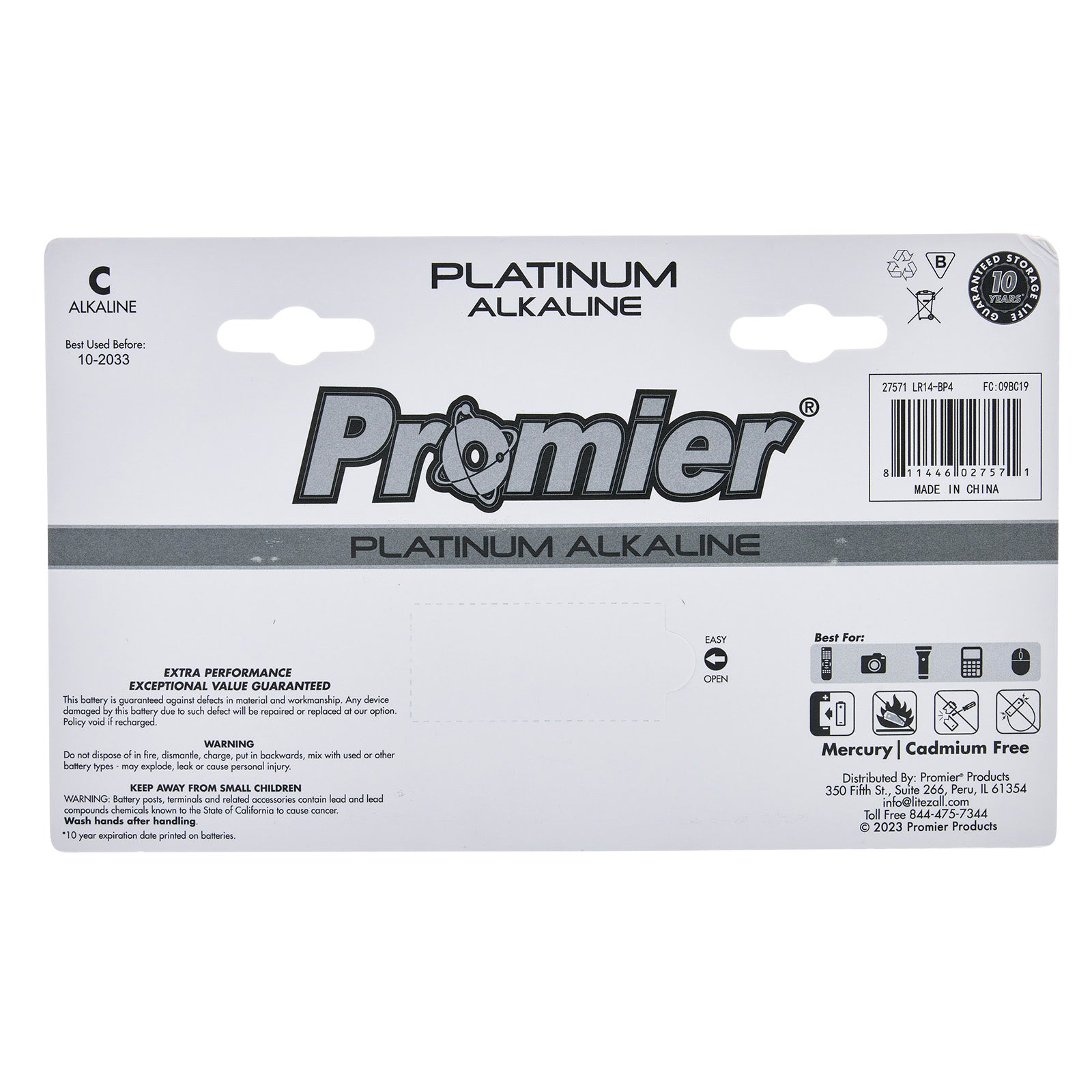Promier® C Alkaline 4 Pack