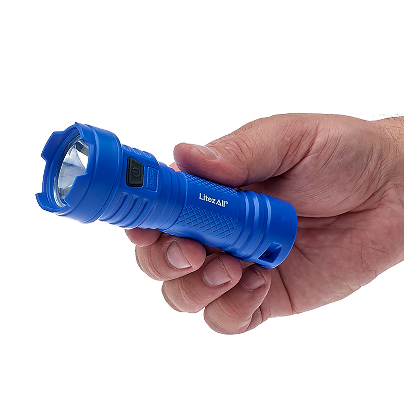 blue rechargeable flashlight LitezAll Rechargeable 120 Lumen Flashlight