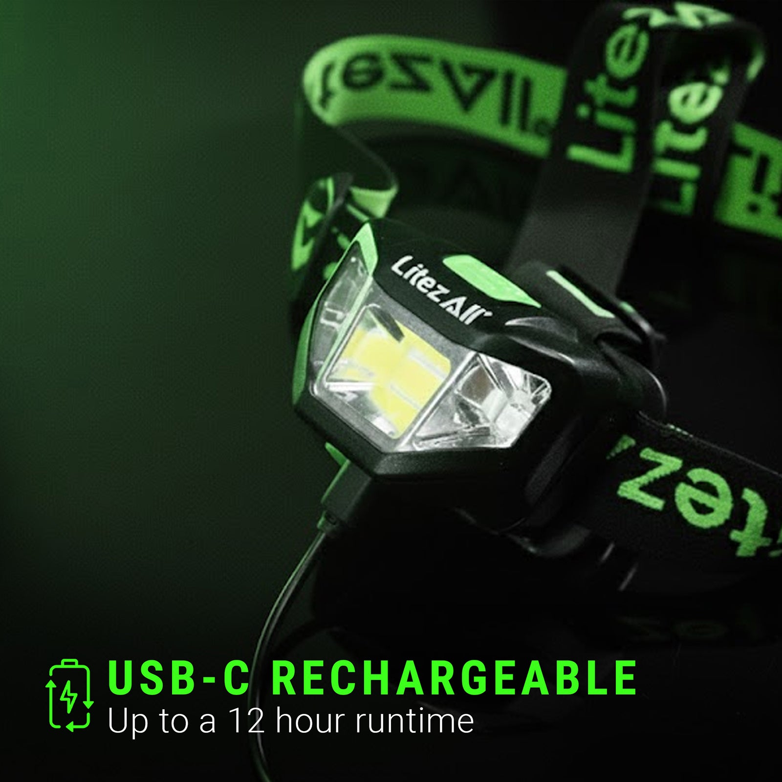 LitezAll® Rechargeable Quattro 4 Mode Headlamp - LitezAll - Headlamps - 7