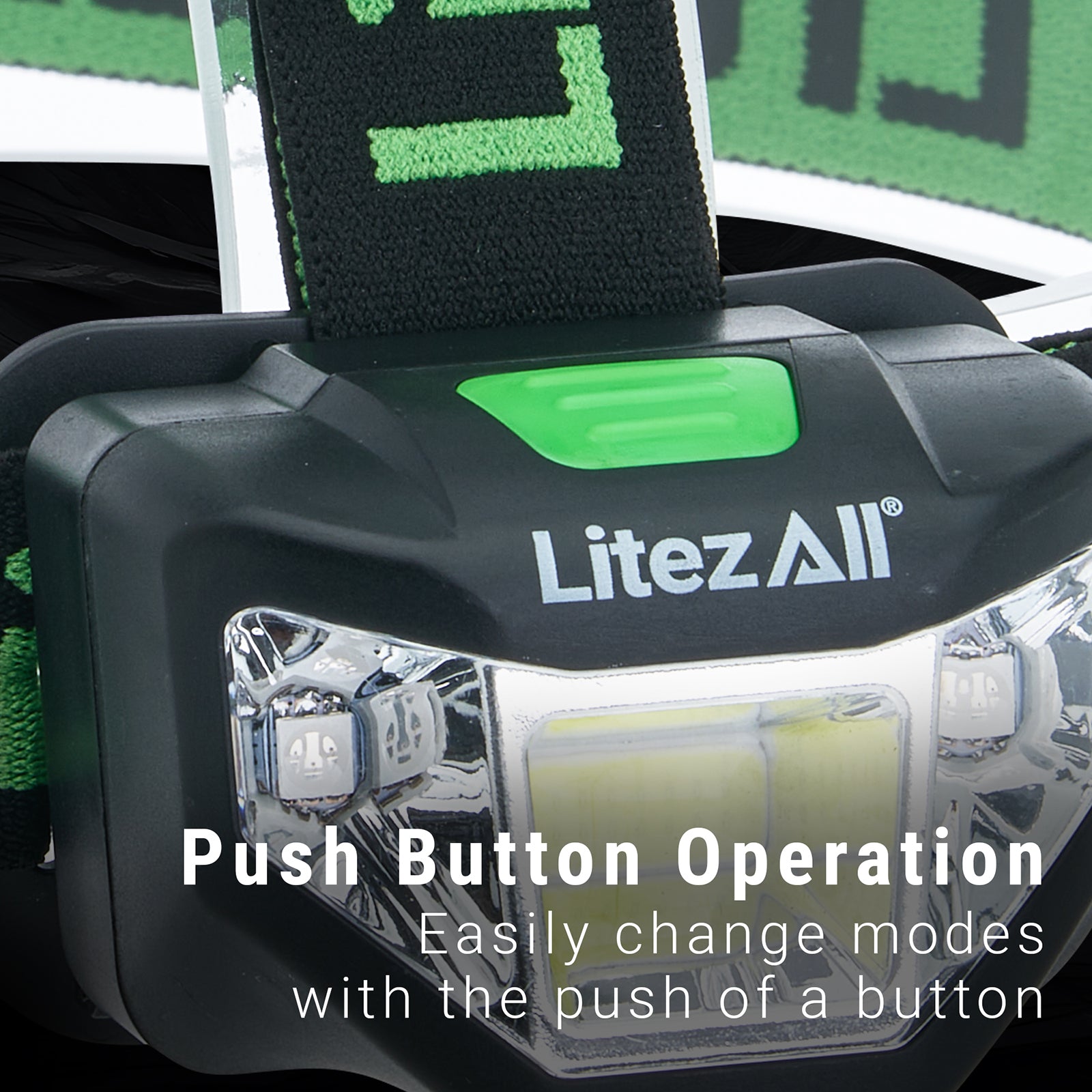 LitezAll Rechargeable Quattro 4 Mode Headlamp - LitezAll