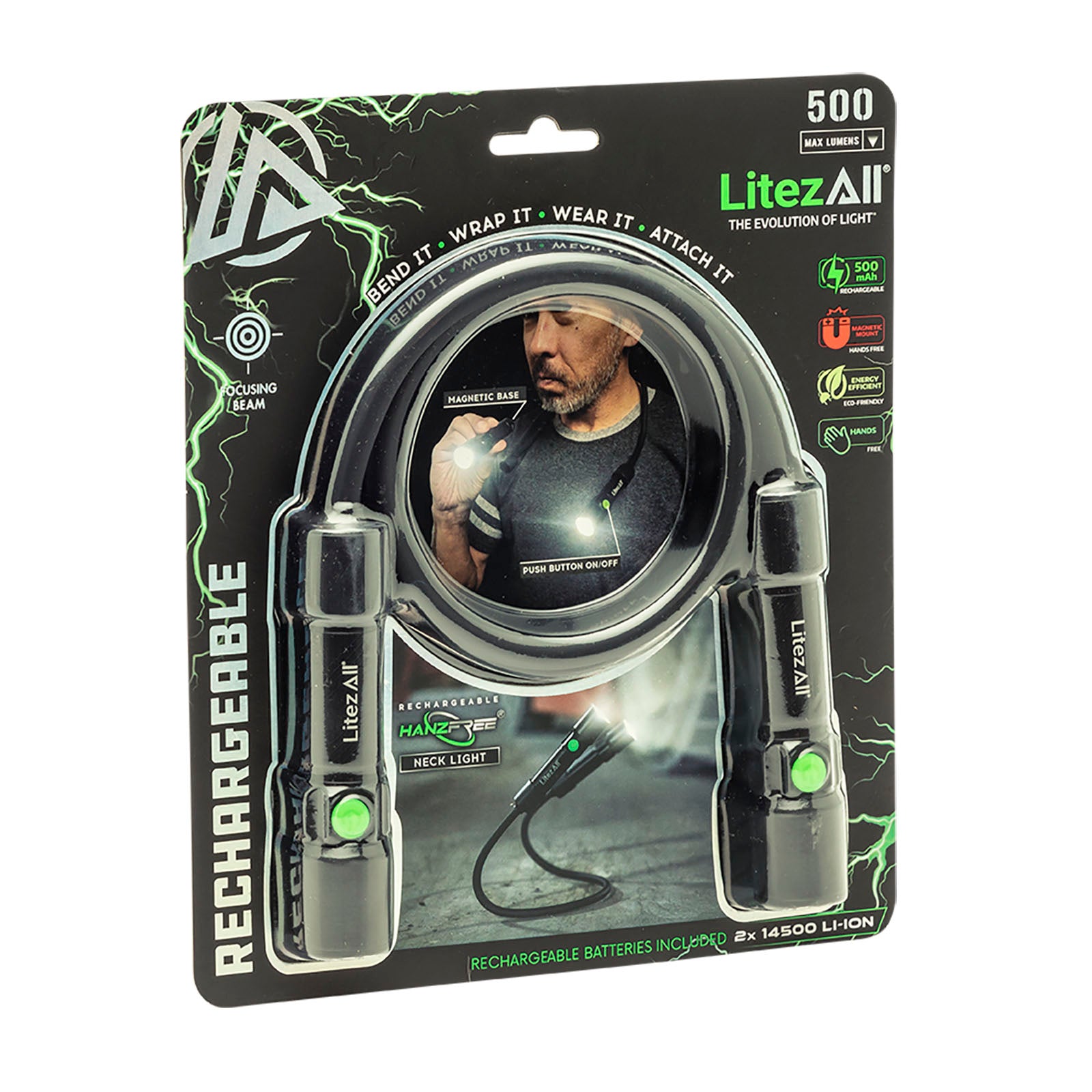 LitezAll Rechargeable 500 Lumen Bendable Neck Light - LitezAll - 26