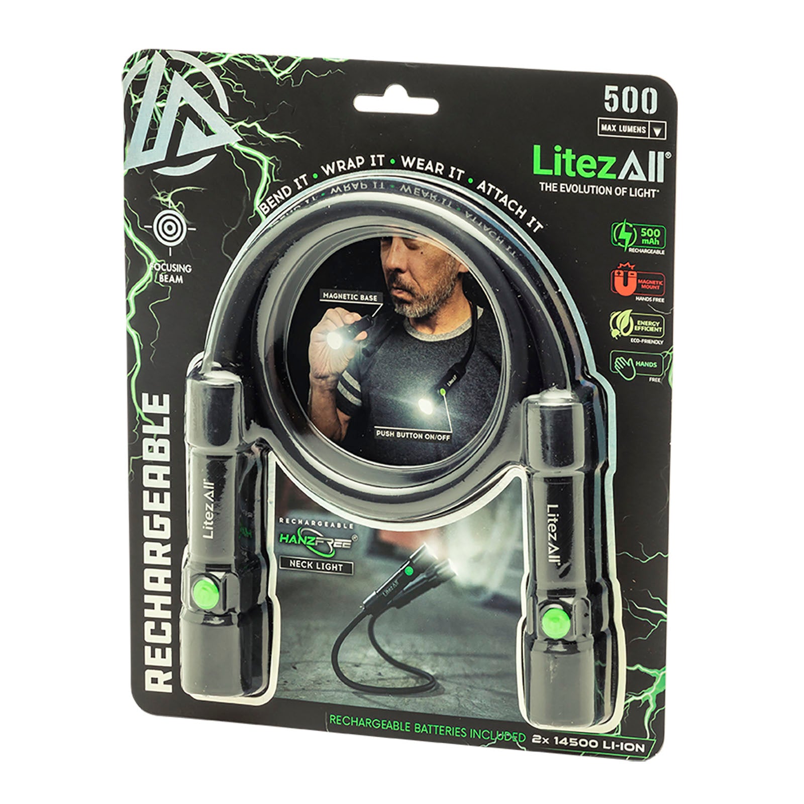 LitezAll Rechargeable 500 Lumen Bendable Neck Light - LitezAll - 27