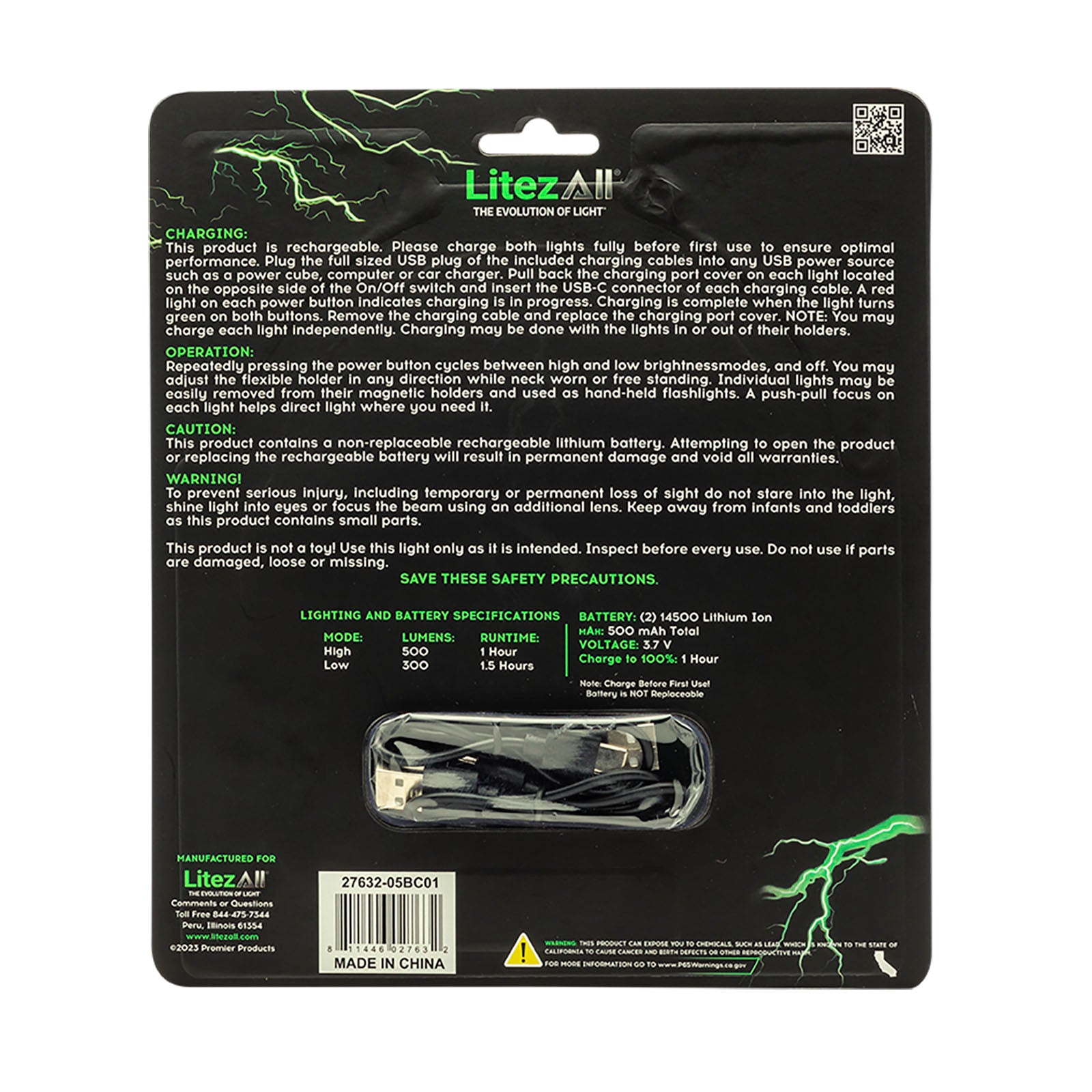 LitezAll Rechargeable 500 Lumen Bendable Neck Light - LitezAll - 28