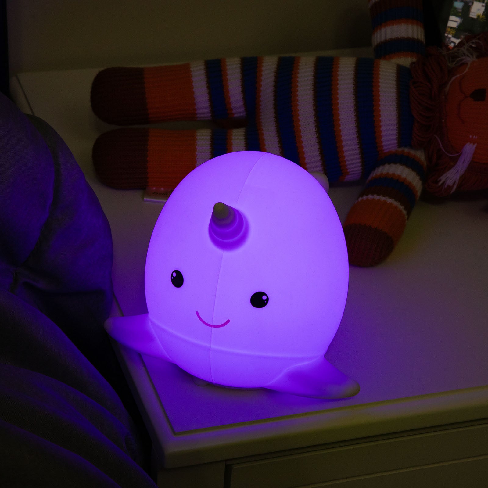 LitezAll® Narwhal Squishable Color Changing Silicone Lantern - LitezAll - Lanterns - 10