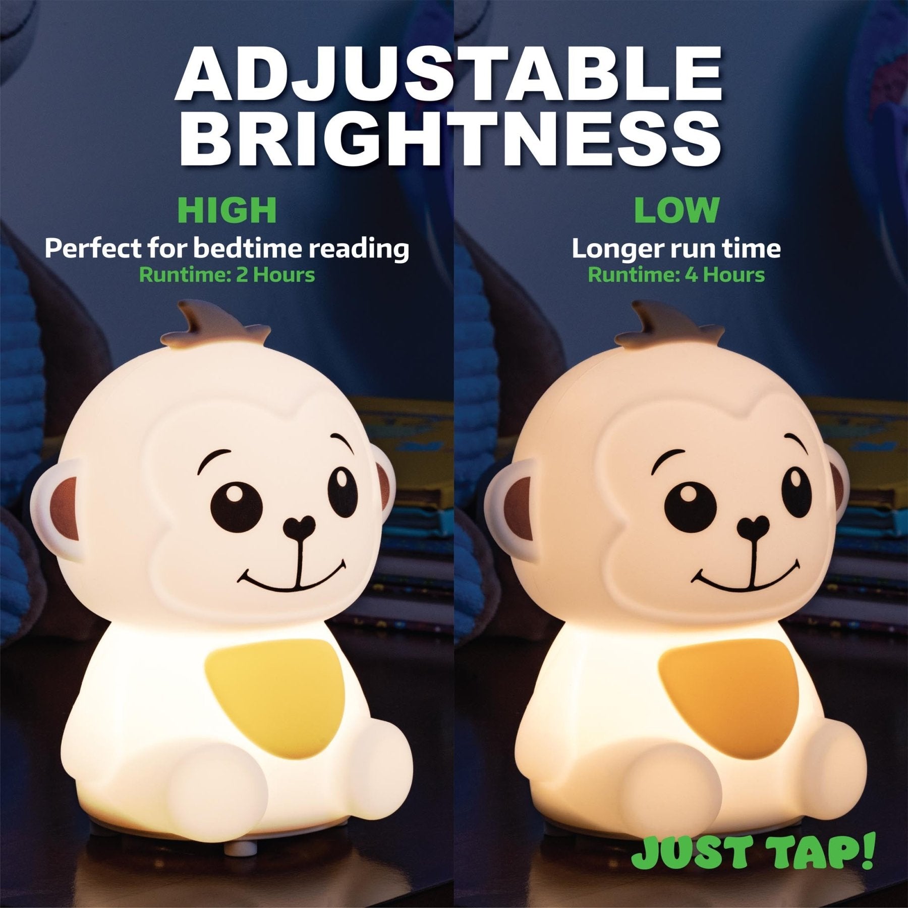 LitezAll Monkey Squishable Color Changing Silicone Lantern - LitezAll