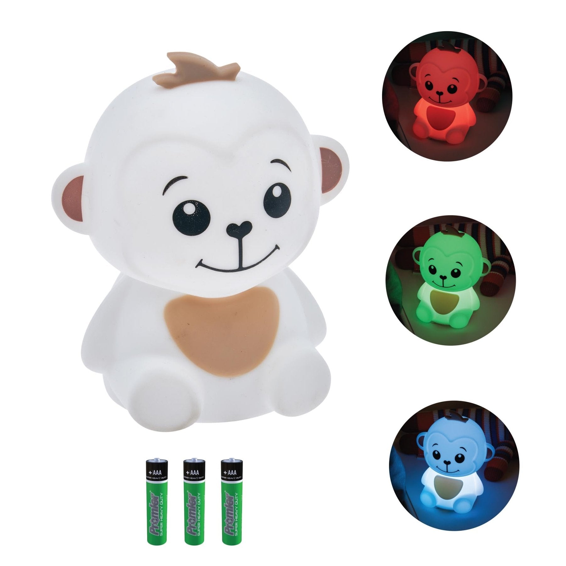 LitezAll Monkey Squishable Color Changing Silicone Lantern - LitezAll