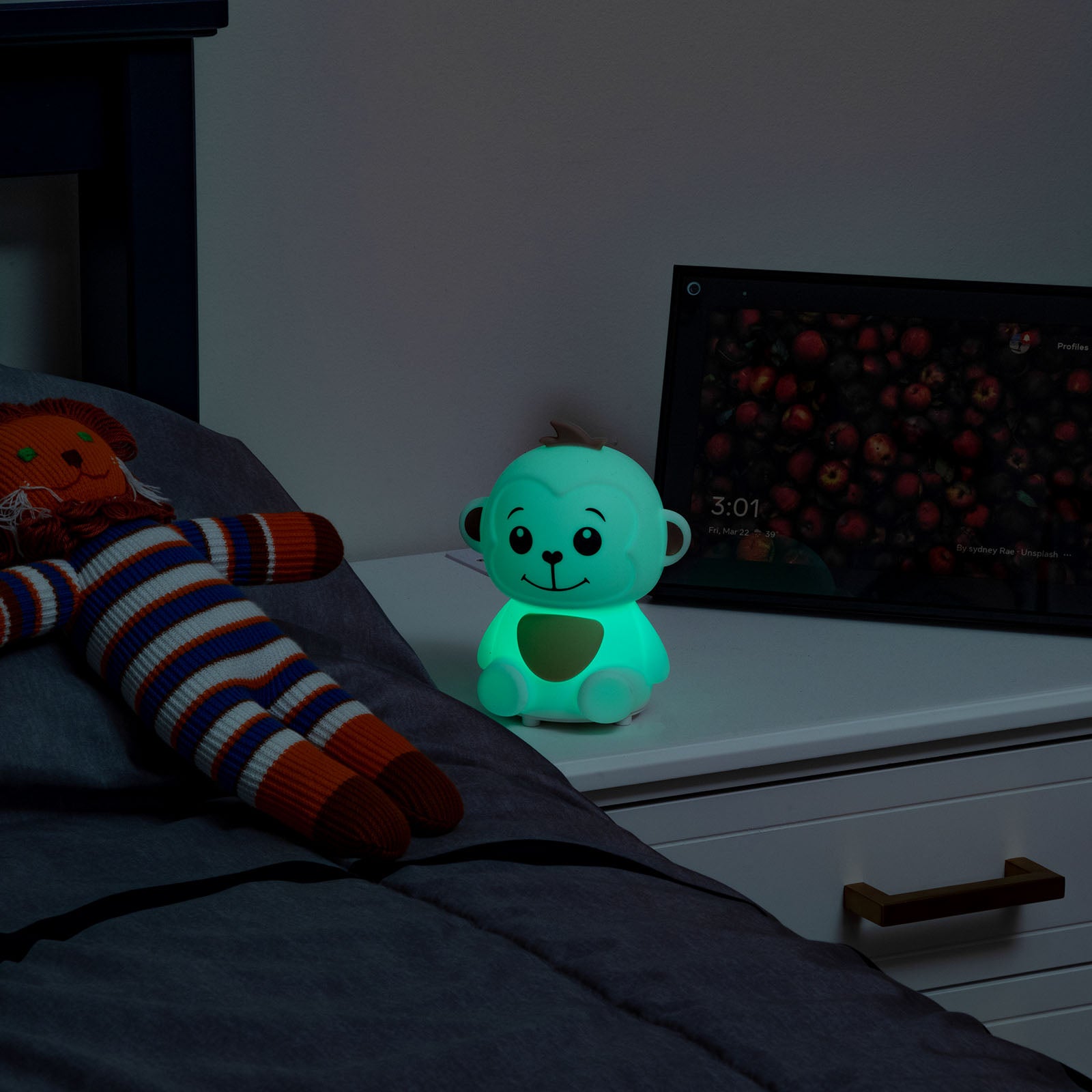 LitezAll Monkey Squishable Color Changing Silicone Lantern - LitezAll