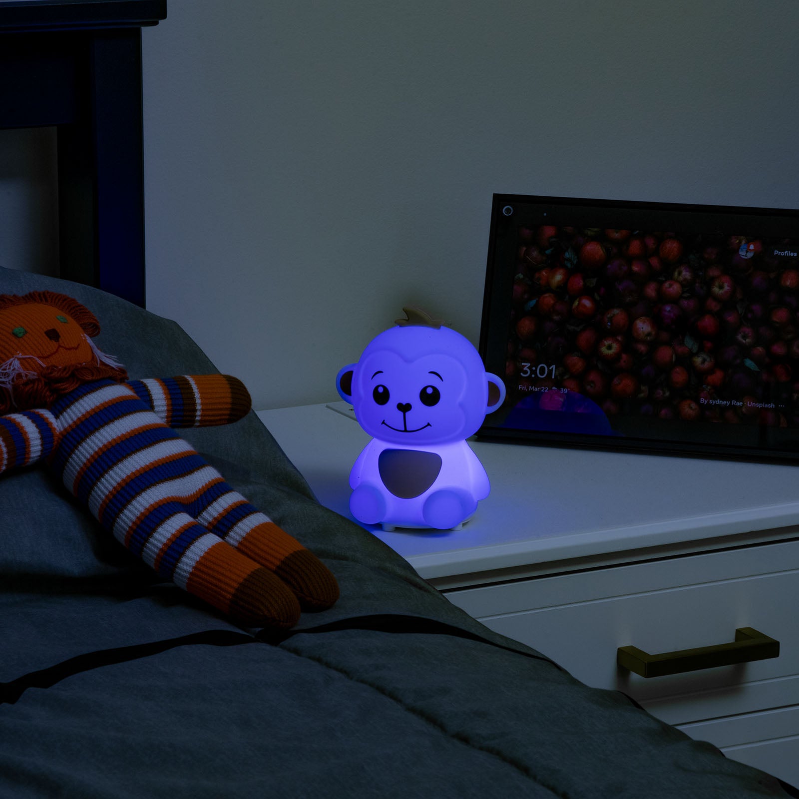 LitezAll Monkey Squishable Color Changing Silicone Lantern - LitezAll