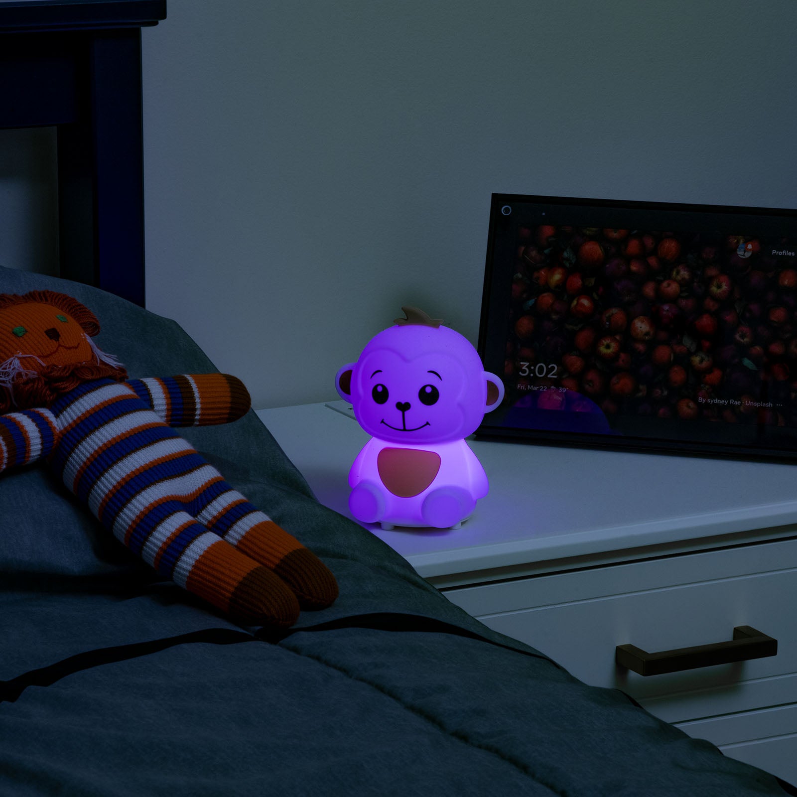 LitezAll Monkey Squishable Color Changing Silicone Lantern - LitezAll