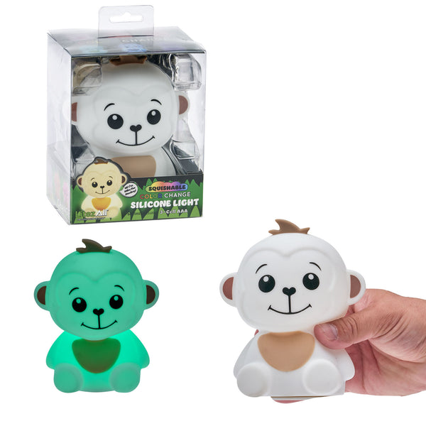 LitezAll Monkey Squishable Color Changing Silicone Lantern - LitezAll