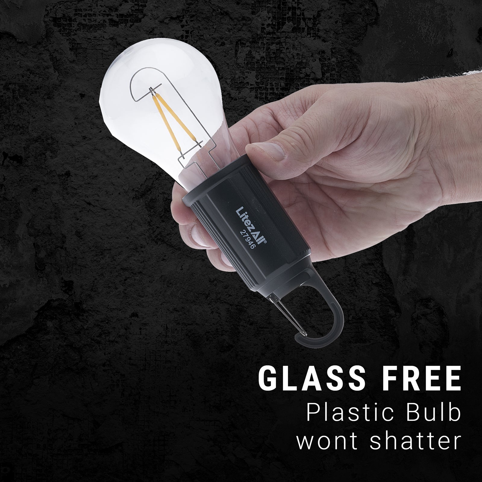 LitezAll® Rechargeable Warm White Bulb with Carabiner - LitezAll - Wireless Lighting Solutions - 6