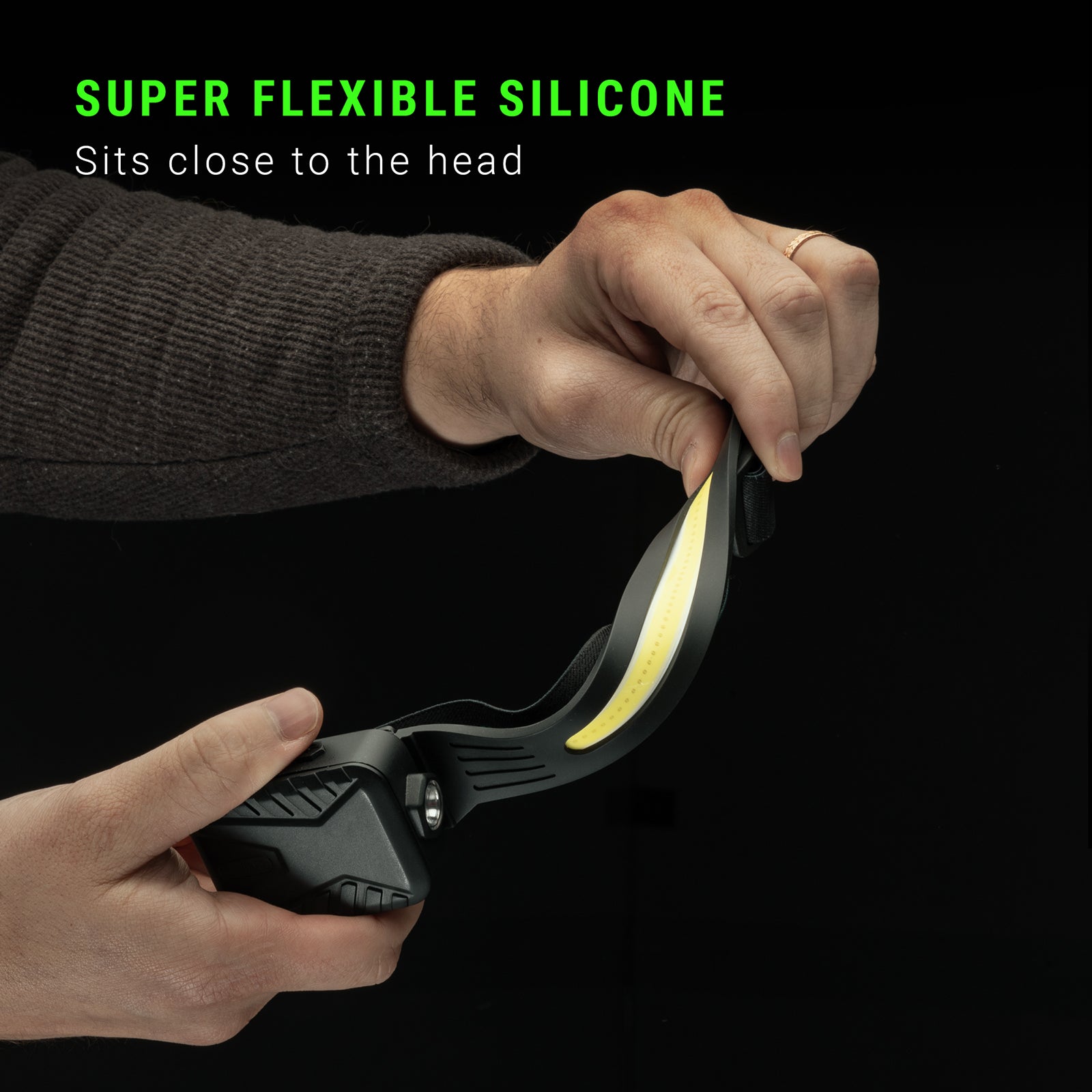 LitezAll® Briteband® Low Profile Silicone Headlamp with Inspection Light - LitezAll - Headlamps - 4