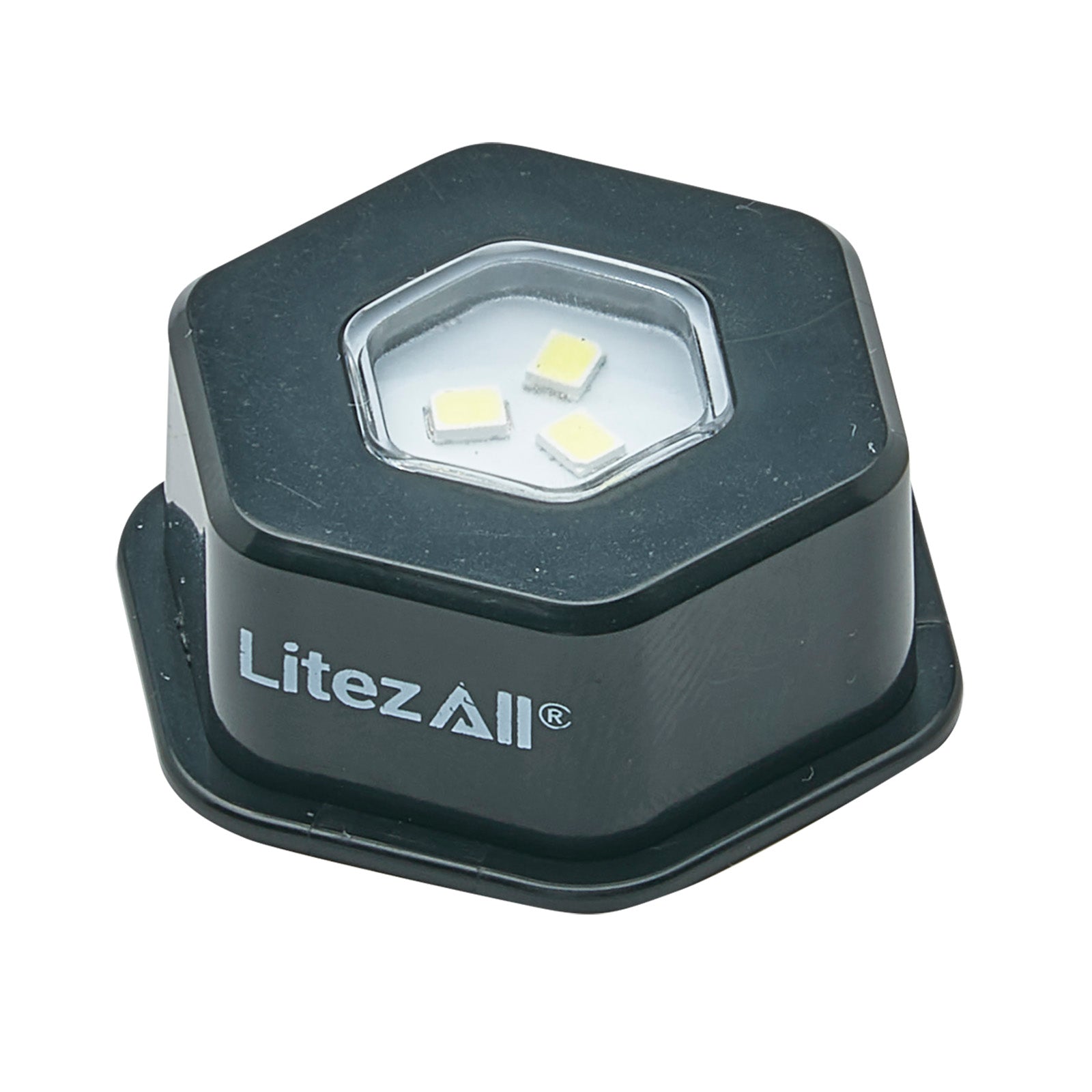 LitezAll Battery Powered Hexagon Puck Lights 4 Pack
