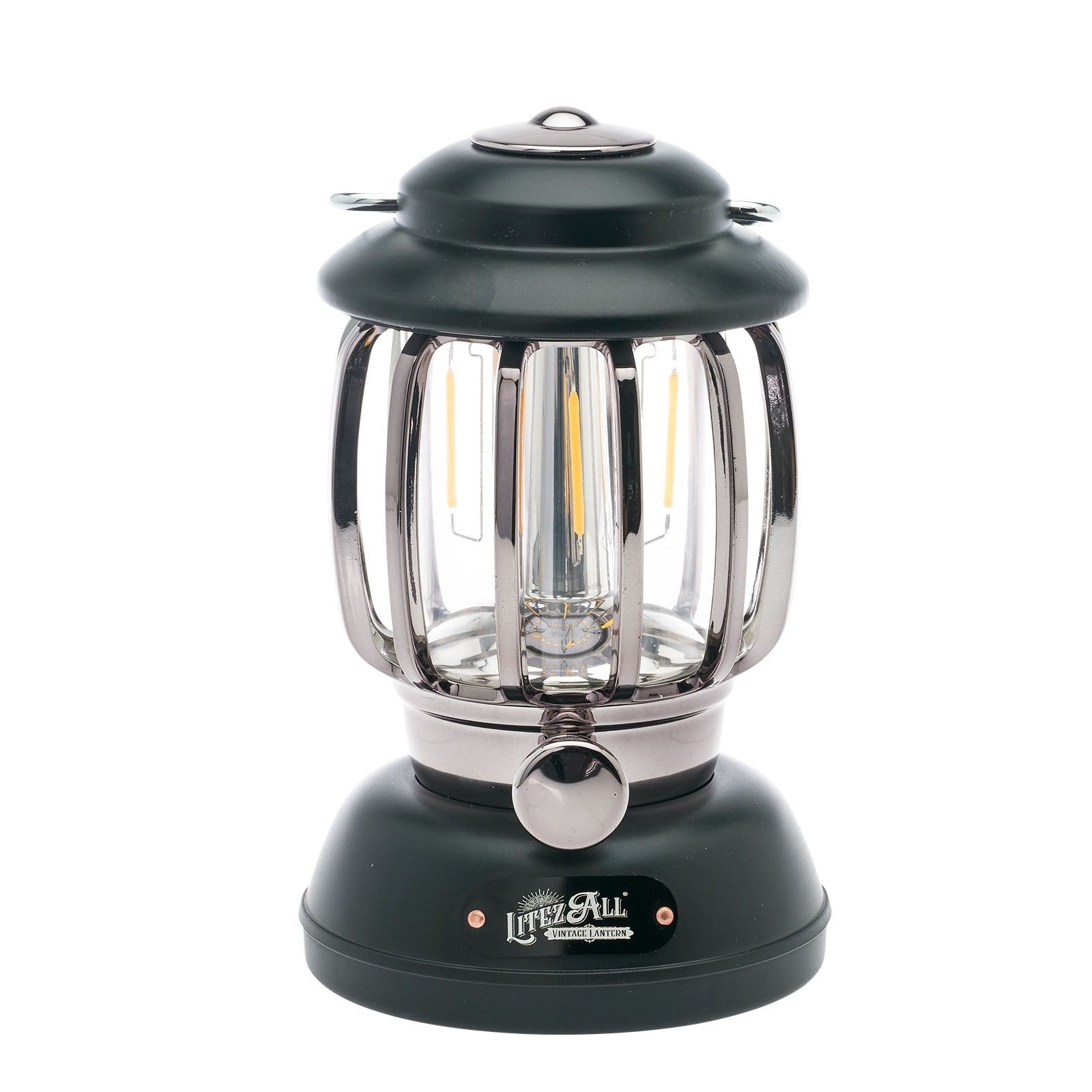 LitezAll Ole '92 Rechargeable and Battery Powered Camping Lantern with Dimmer