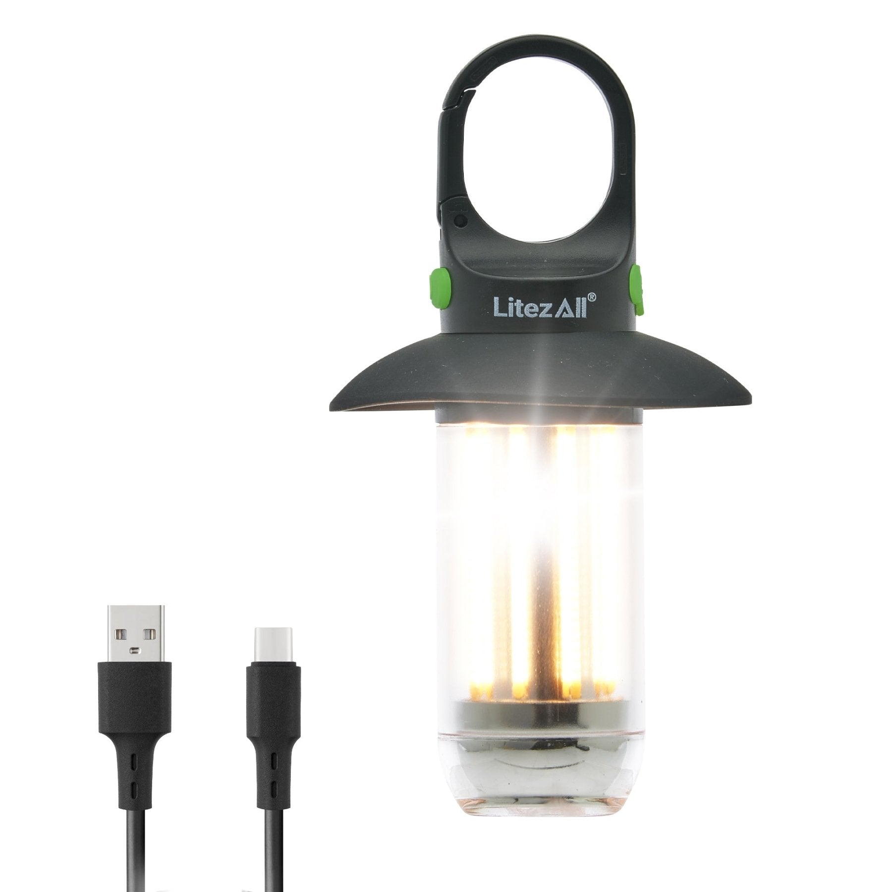 LitezAll® Mini Rechargeable Lantern with Flashlight