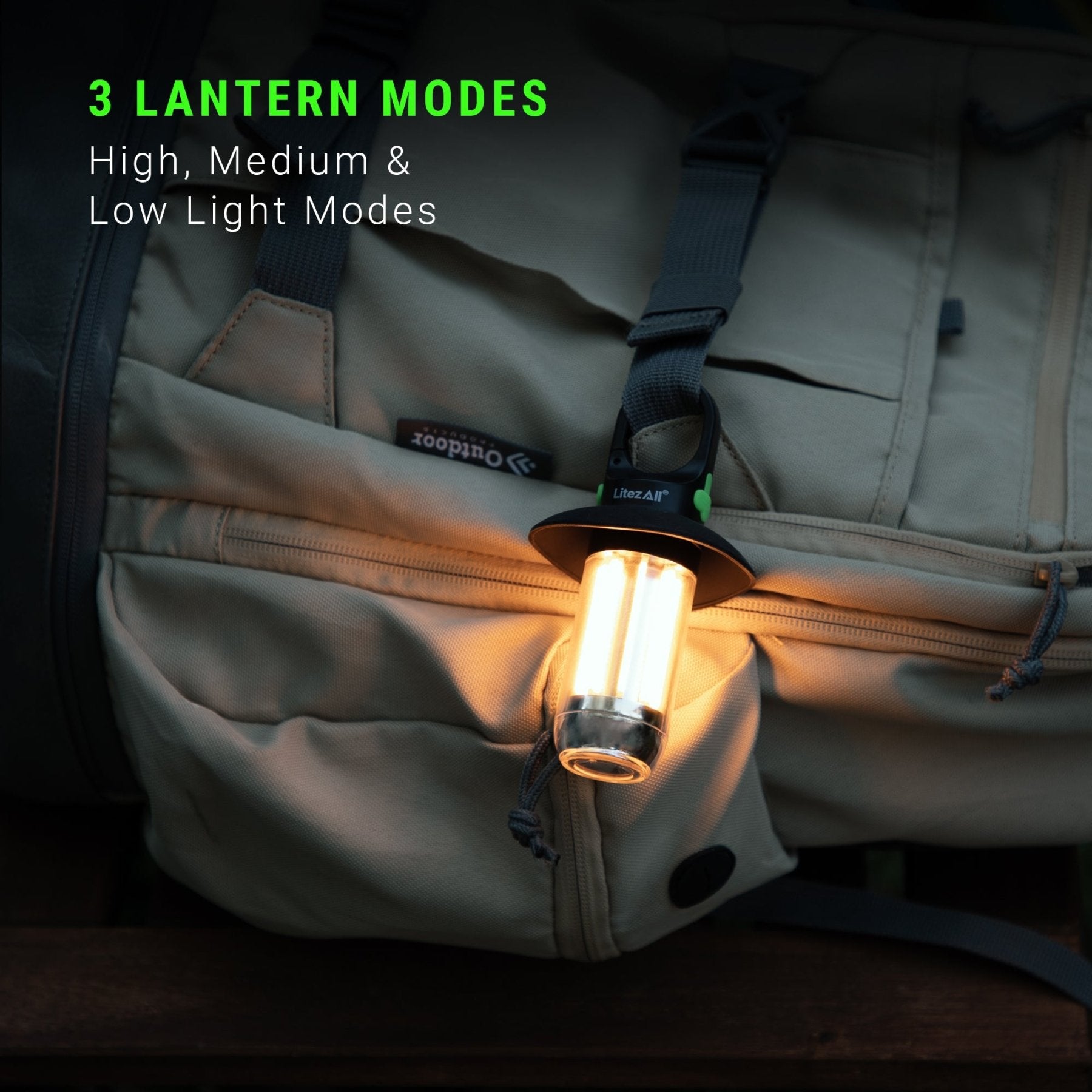 LitezAll Mini Rechargeable Lantern with Flashlight - LitezAll