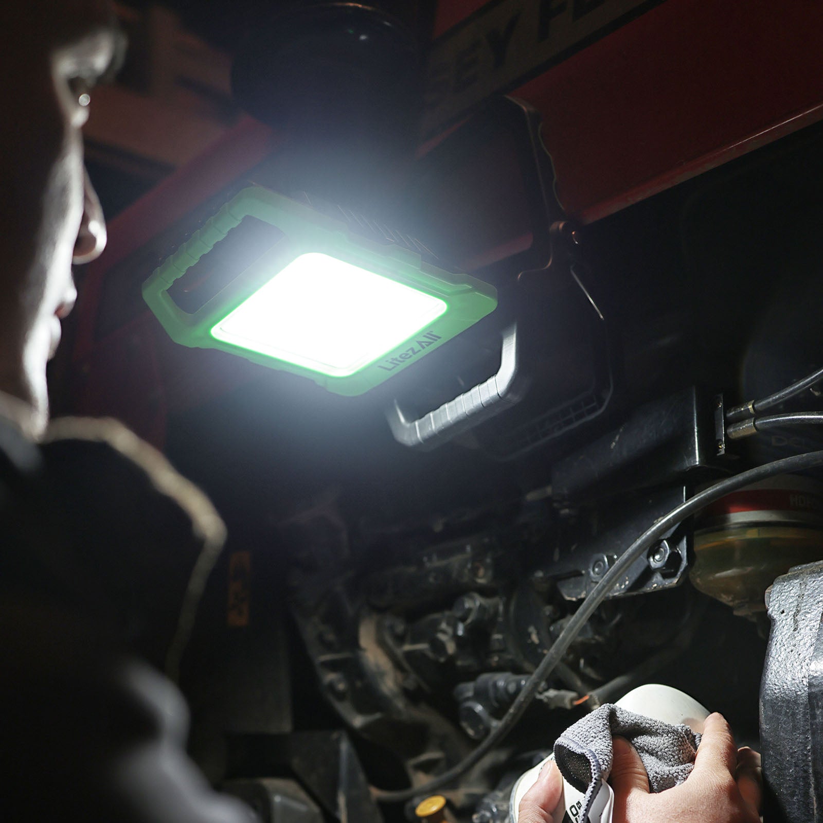 LitezAll® Rechargeable 4000 Lumen Work Light with Clamp - LitezAll - Work Lights - 12