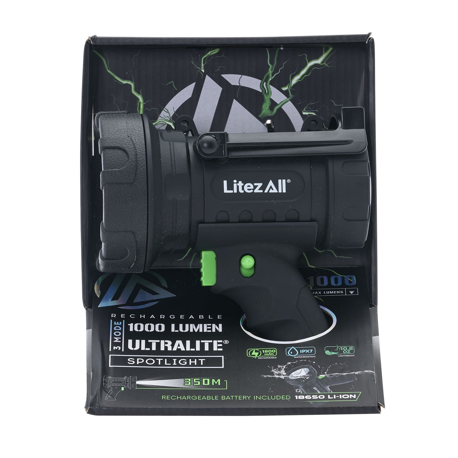 LitezAll ULTAC3 Rechargeable Ultralite Spotlight