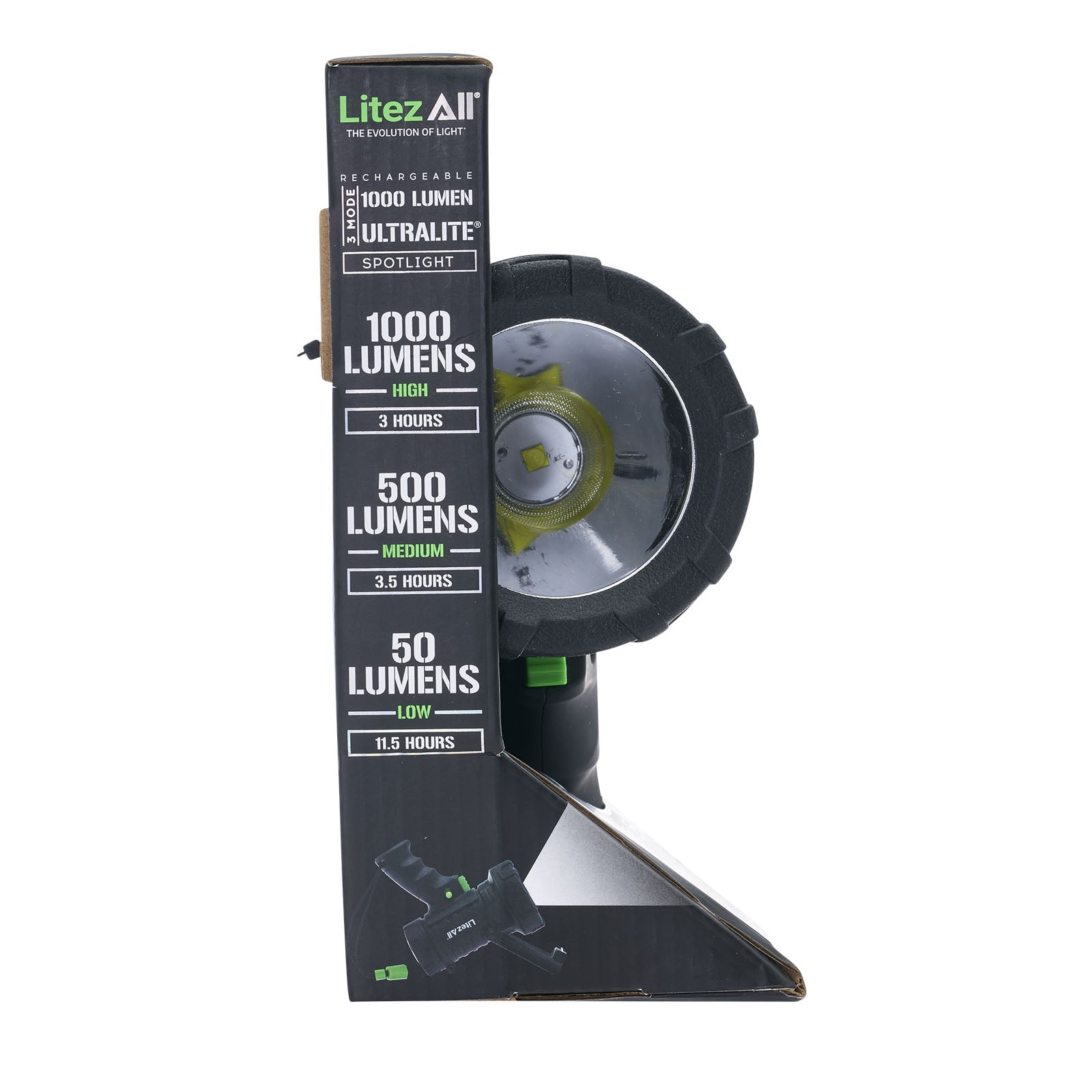 LitezAll ULTAC3 Rechargeable Ultralite Spotlight