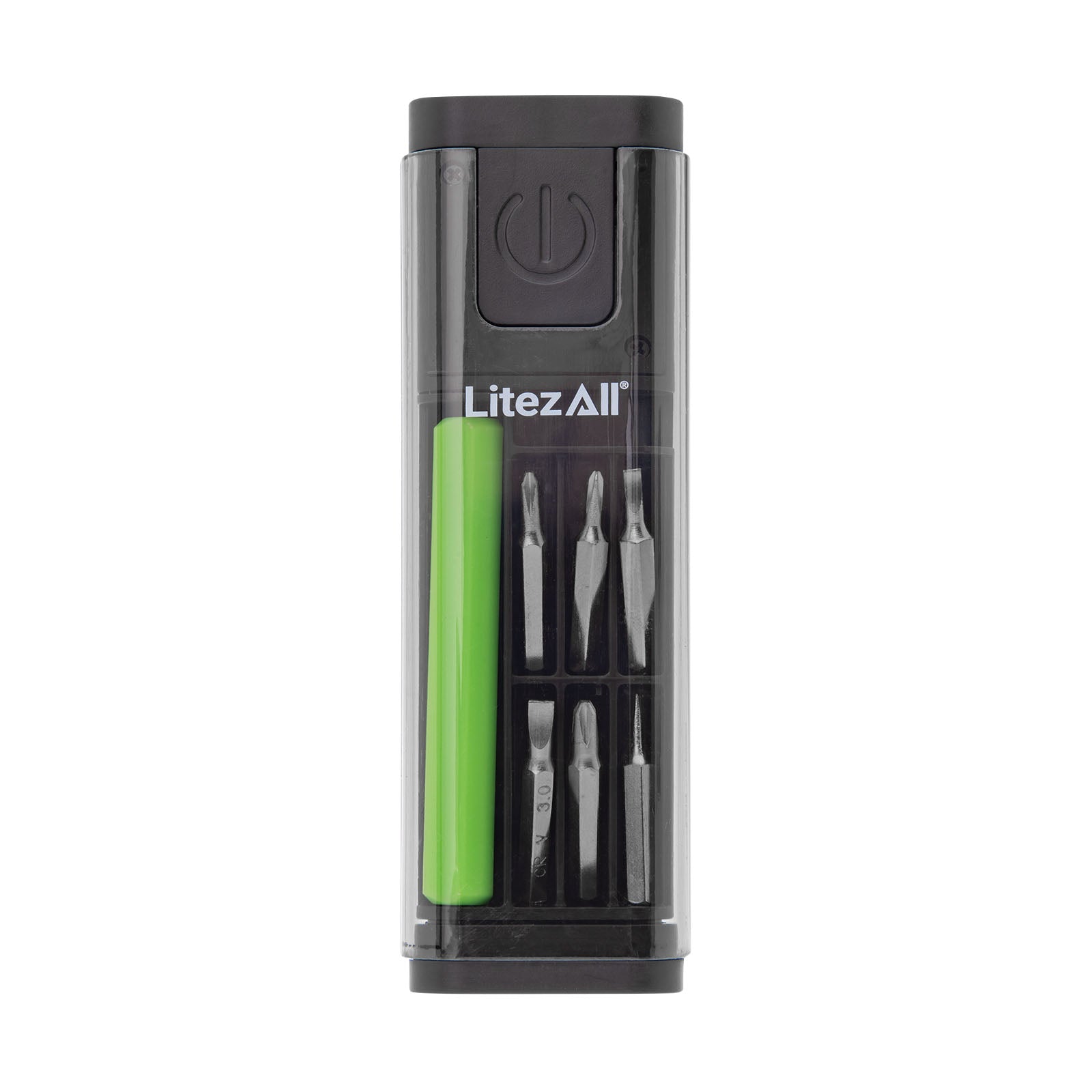 LitezAll Compact Screwdriver Set with Integrated Flashlight