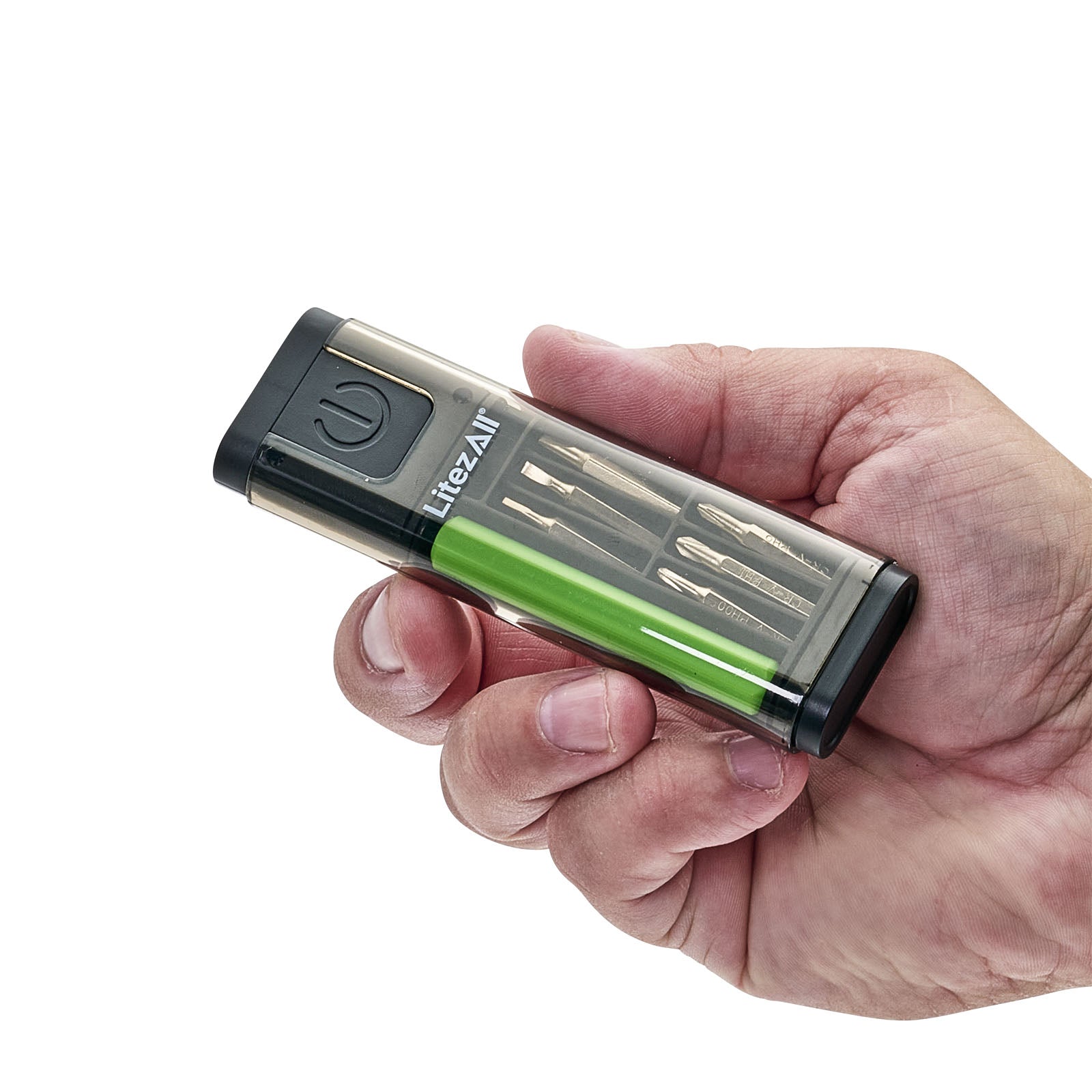 LitezAll® Compact Screwdriver Set with Integrated Flashlight