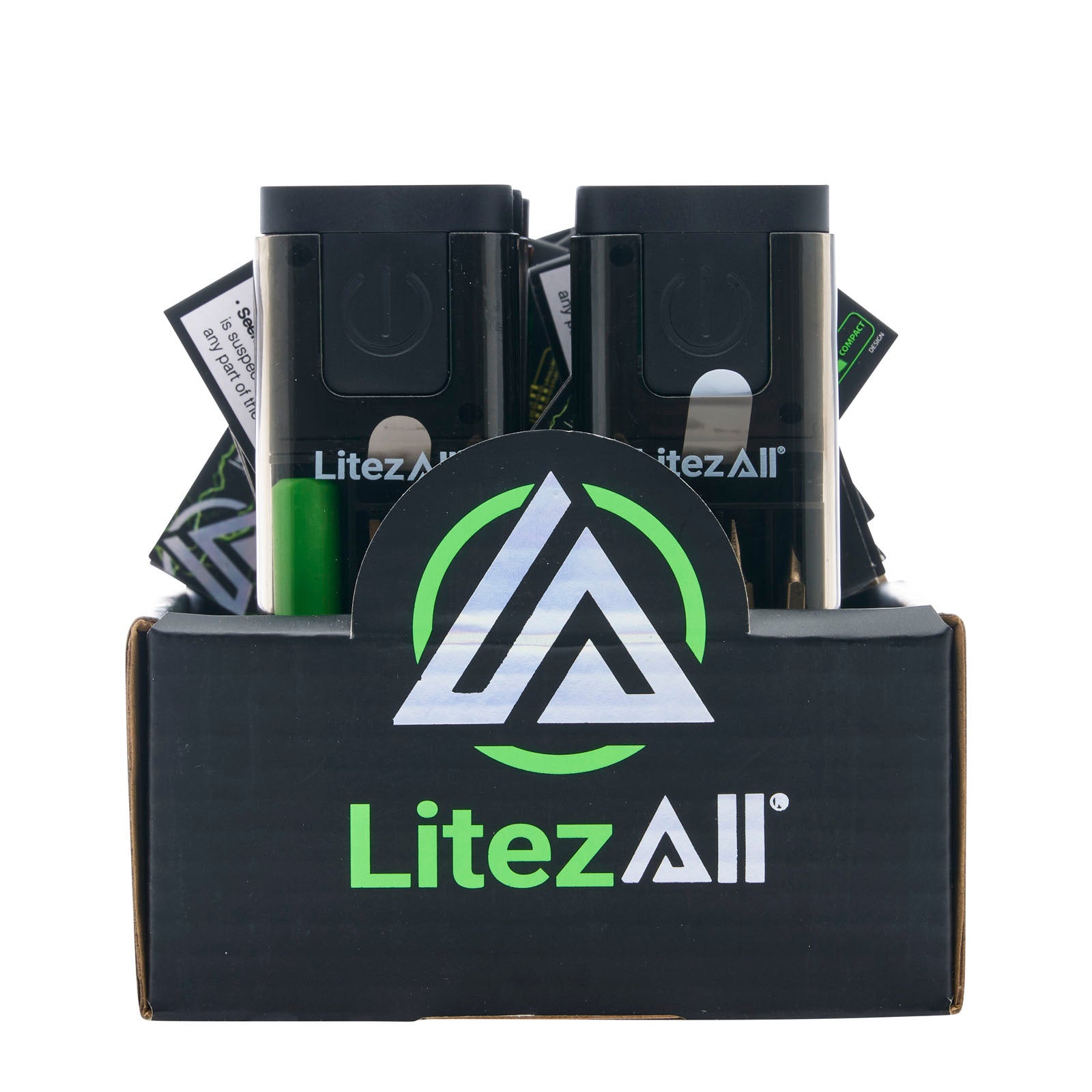 LitezAll Compact Screwdriver Set with Integrated Flashlight