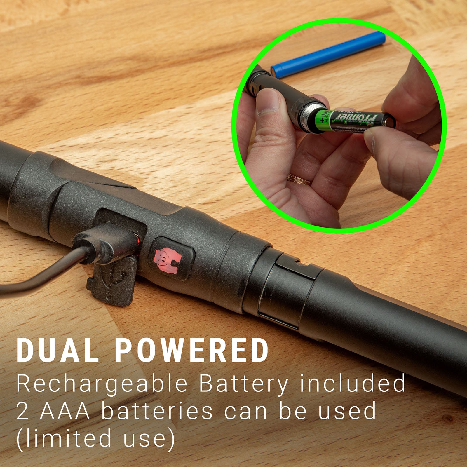 Kodiak Konform Rechargeable Flashlight with Pivoting Head