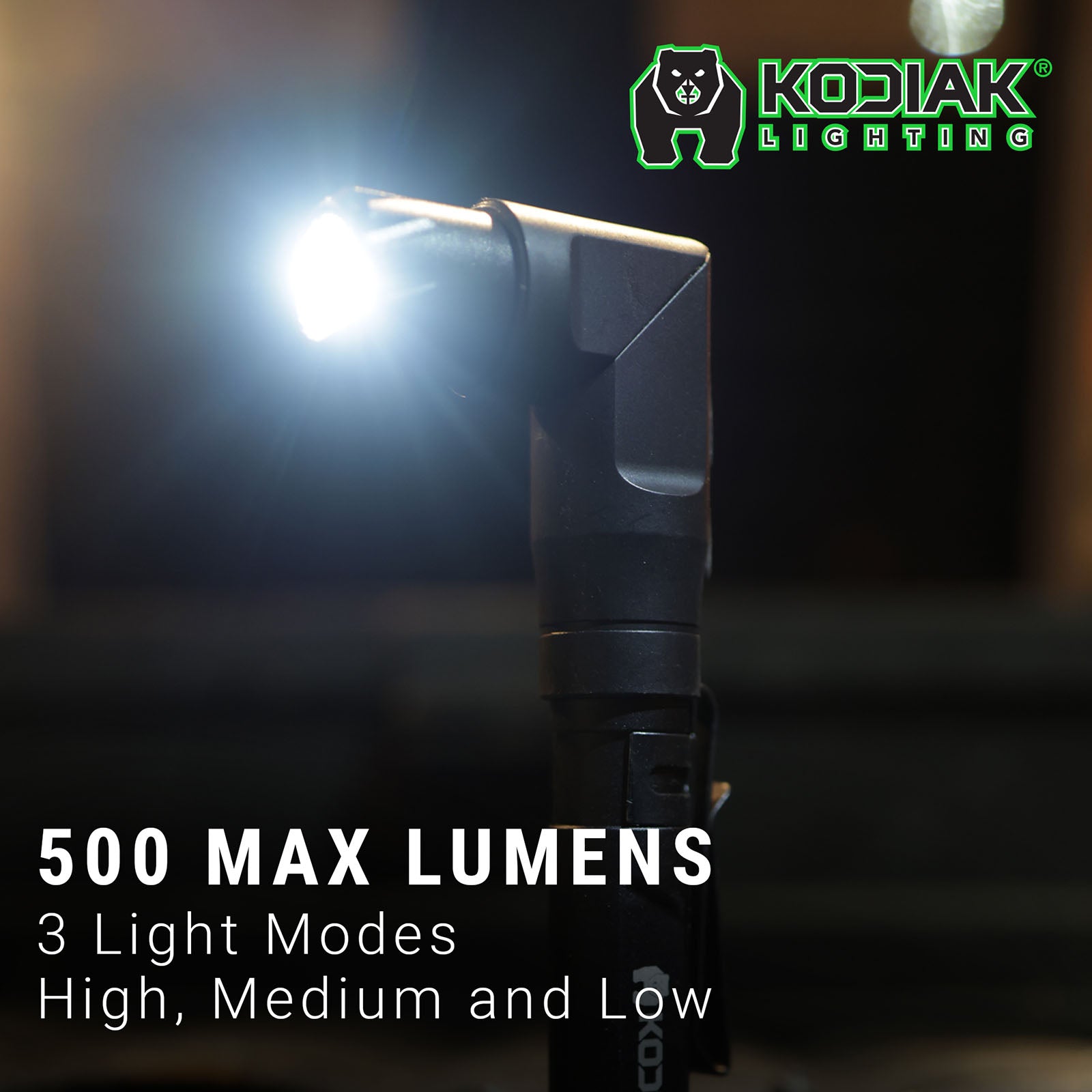 Kodiak® Konform Rechargeable Flashlight with Pivoting Head - LitezAll - Flashlights - 8