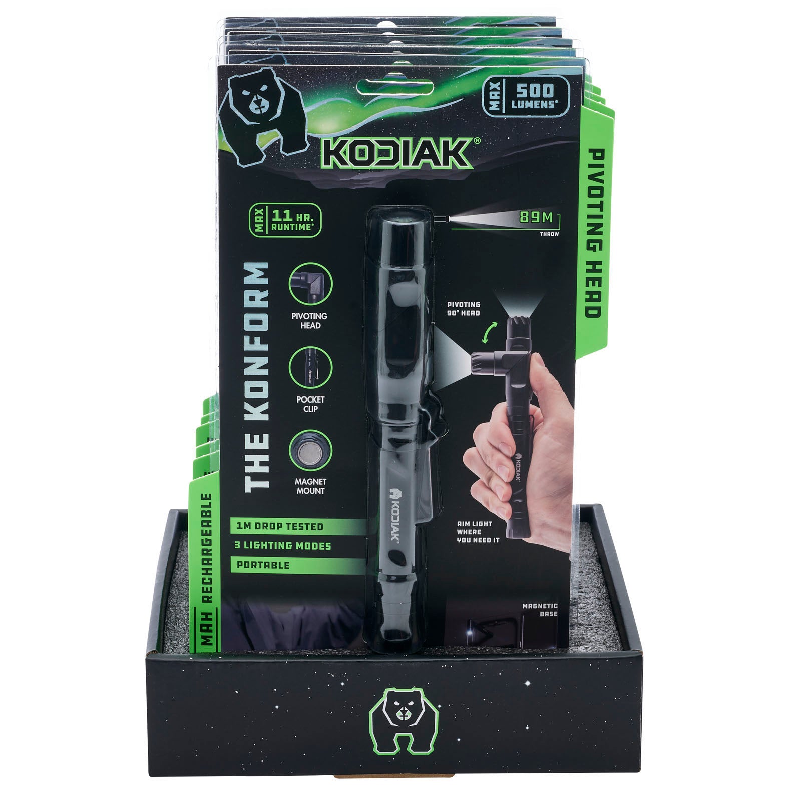 K-PENFL90-6-12 Kodiak® Konform Rechargeable Flashlight with Pivoting Head