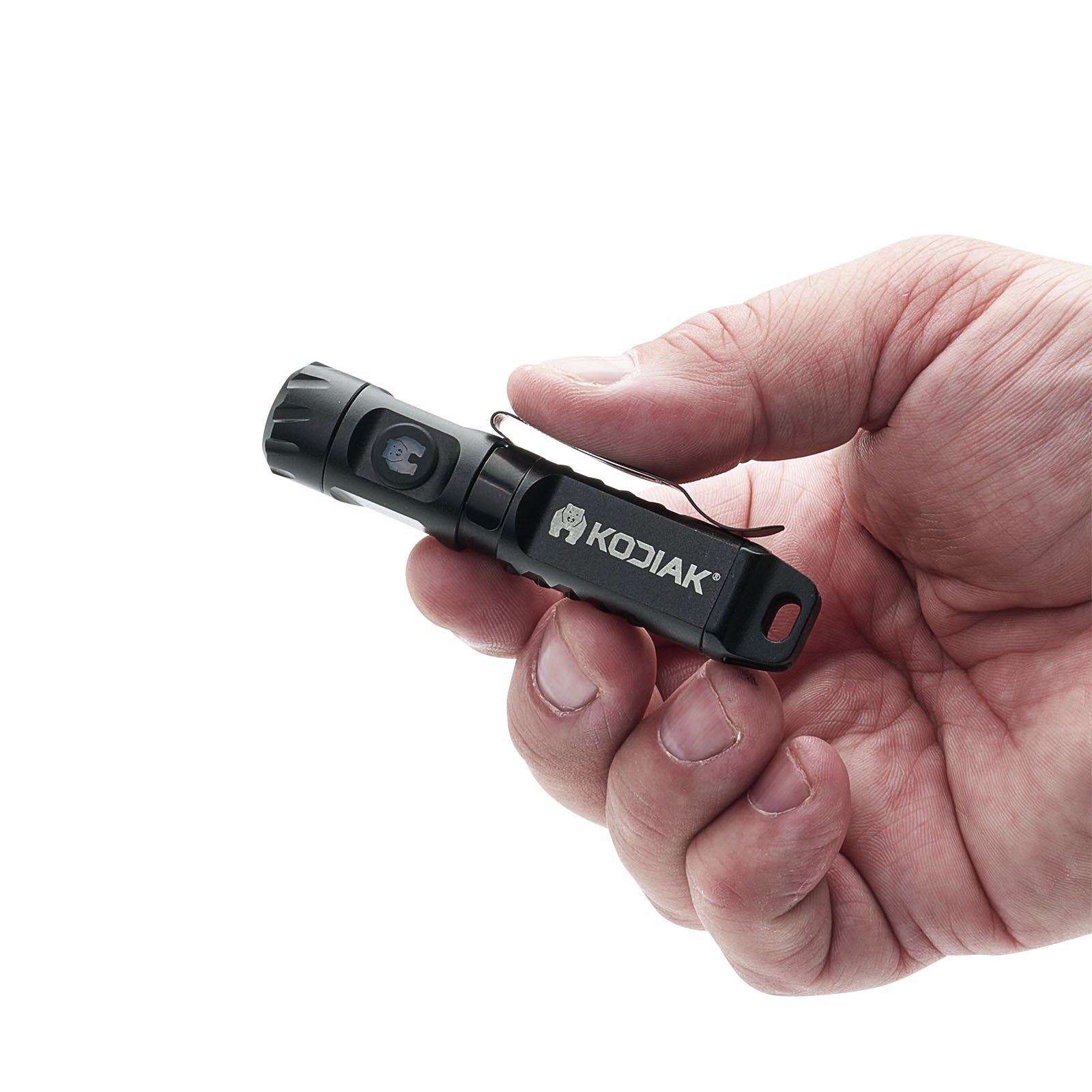 Tactical hexalogic keychain flashlight