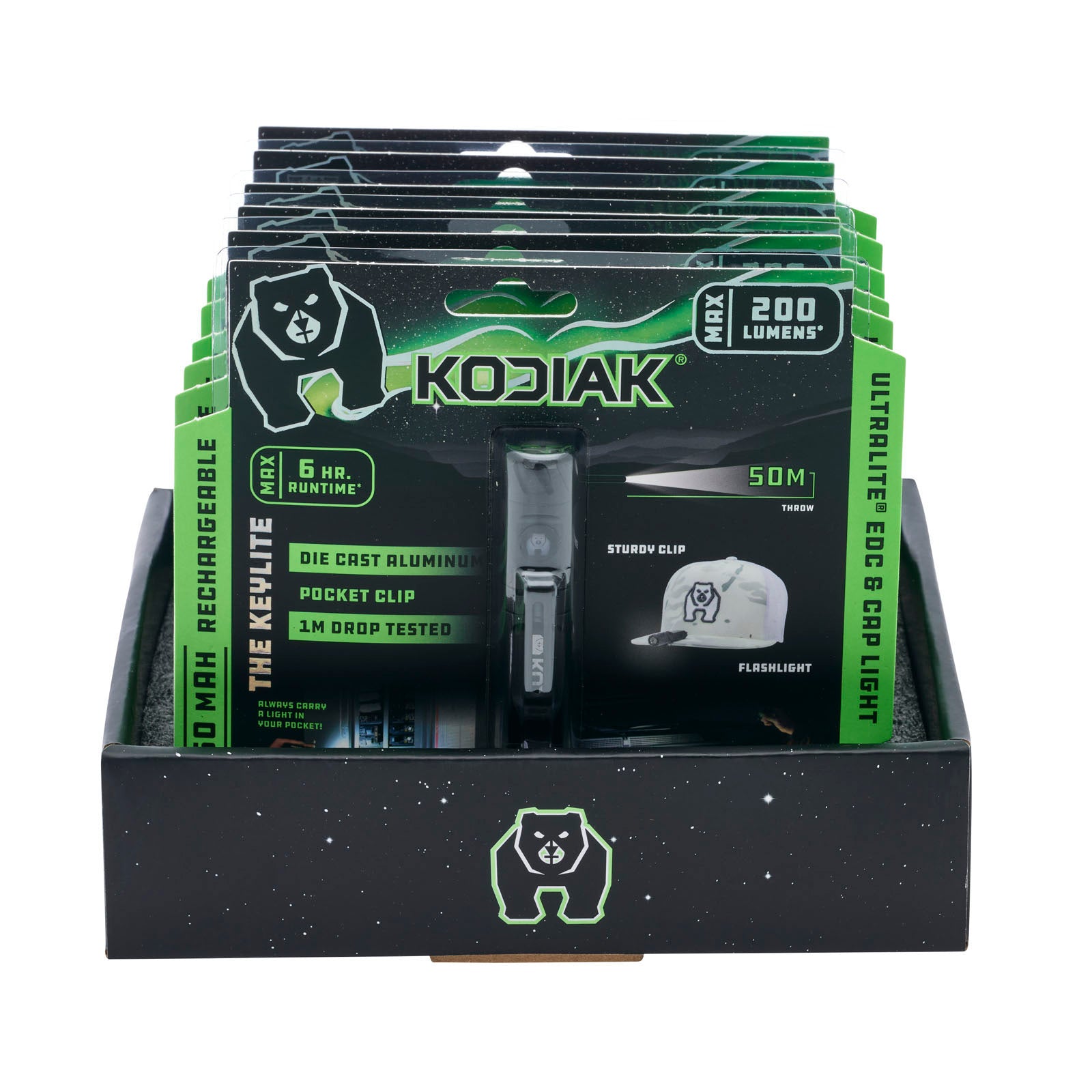 Kodiak® Keychain Flashlight with Clip