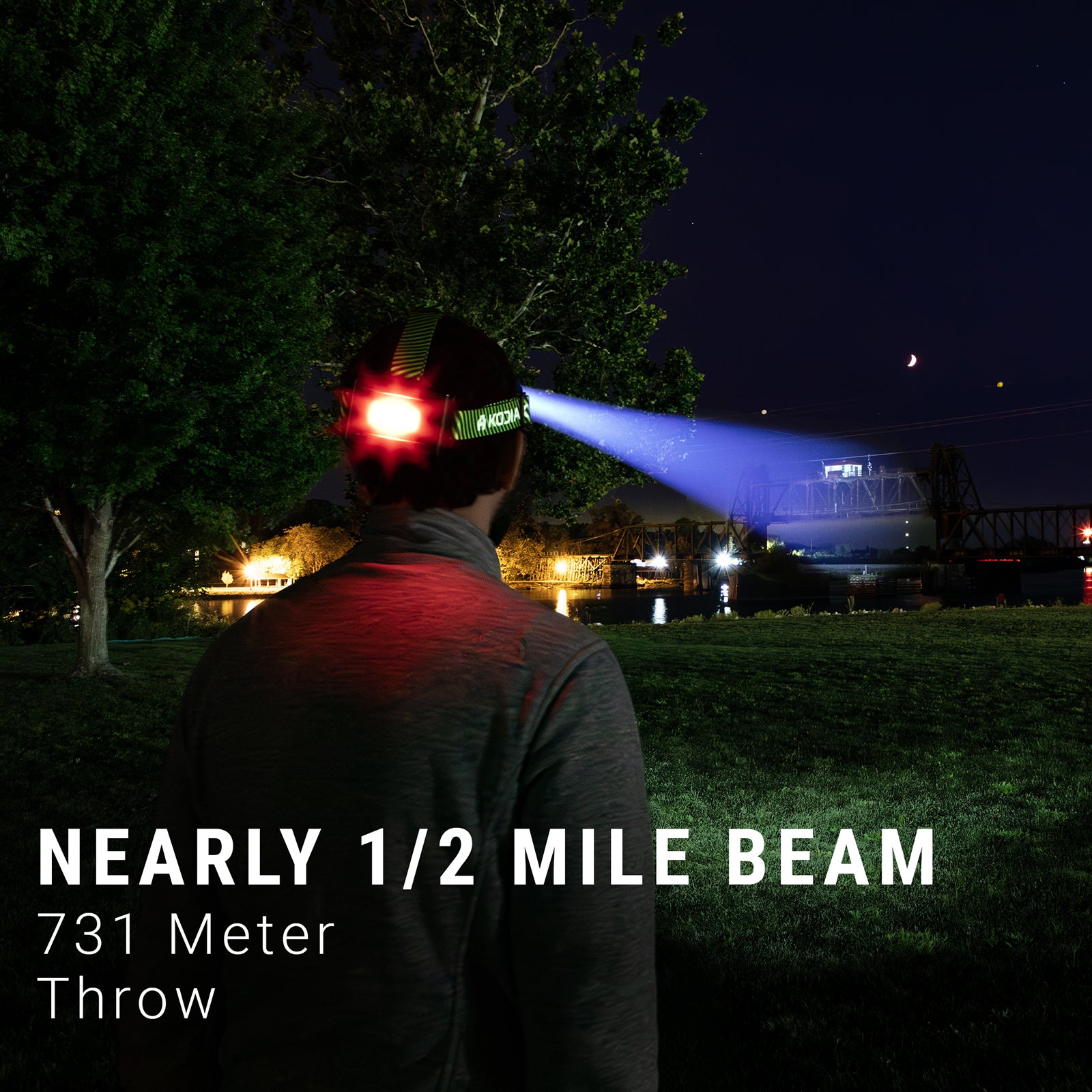 Kodiak® 1000 Lumen Nearly 1/2 Mile Beam Rechargeable Headlamp - LitezAll - Headlamps - 3