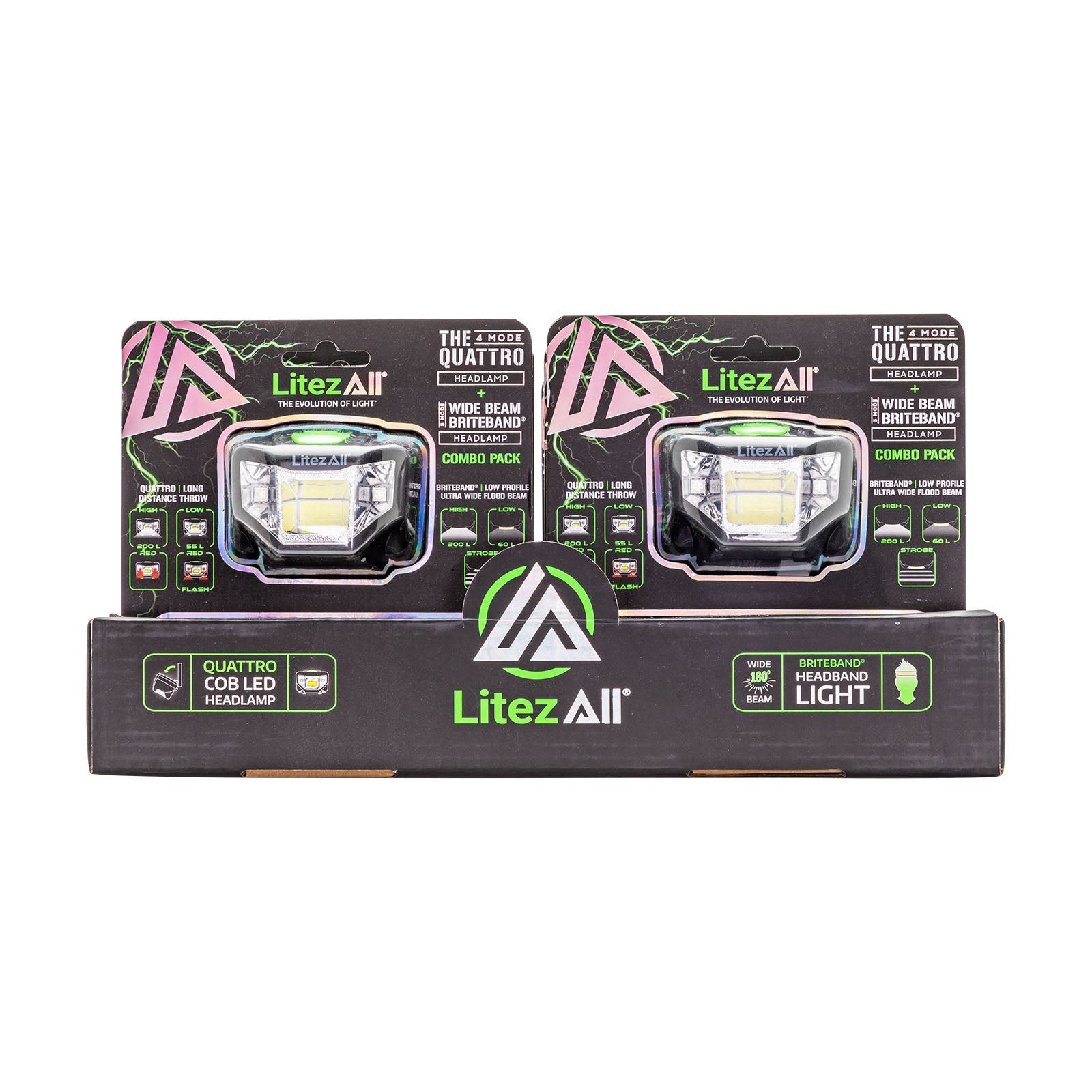 LitezAll Briteband Headlamp + 4 - Mode Headlamp - LitezAll - Combos - 11