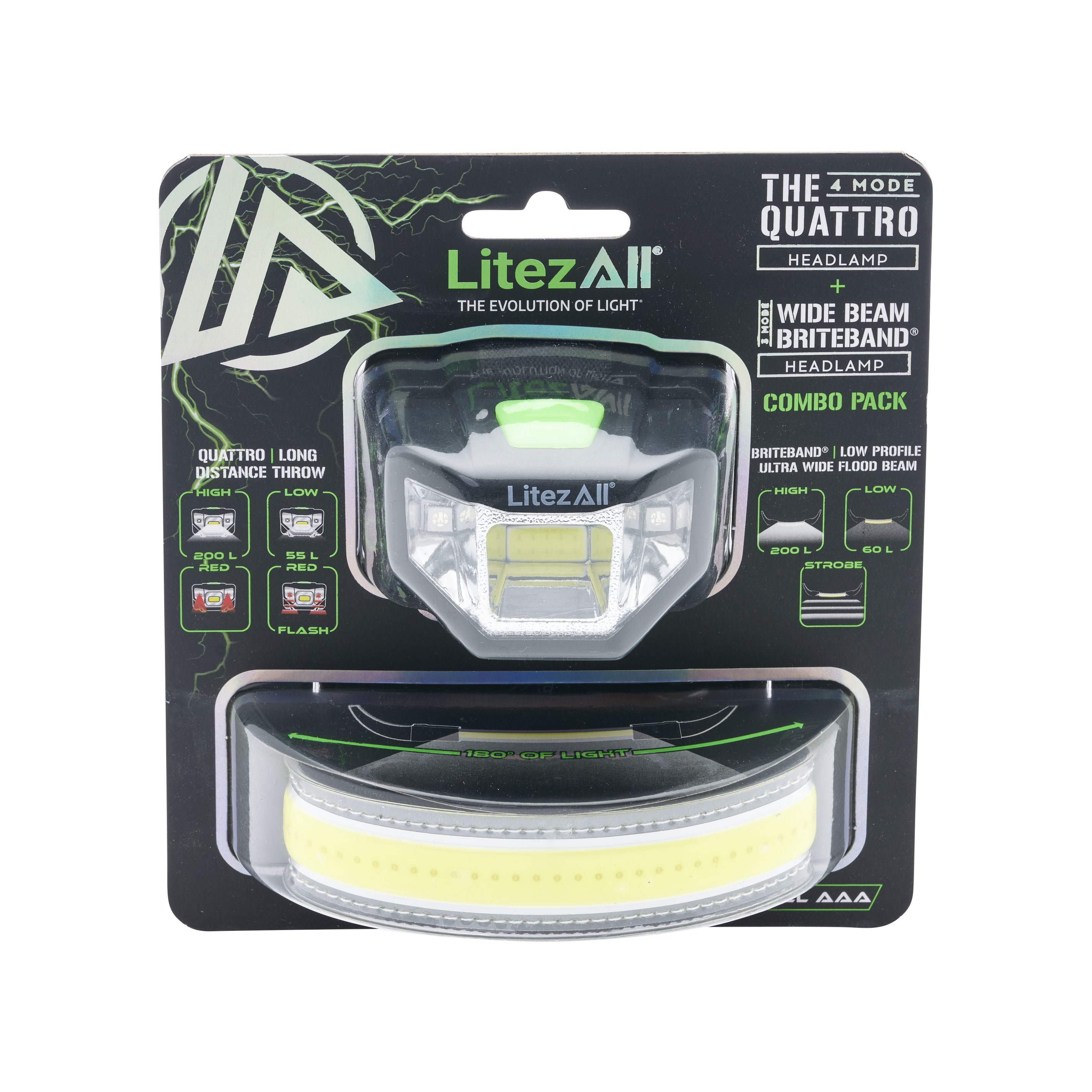 LitezAll Briteband Headlamp + 4 - Mode Headlamp - LitezAll - Combos - 19