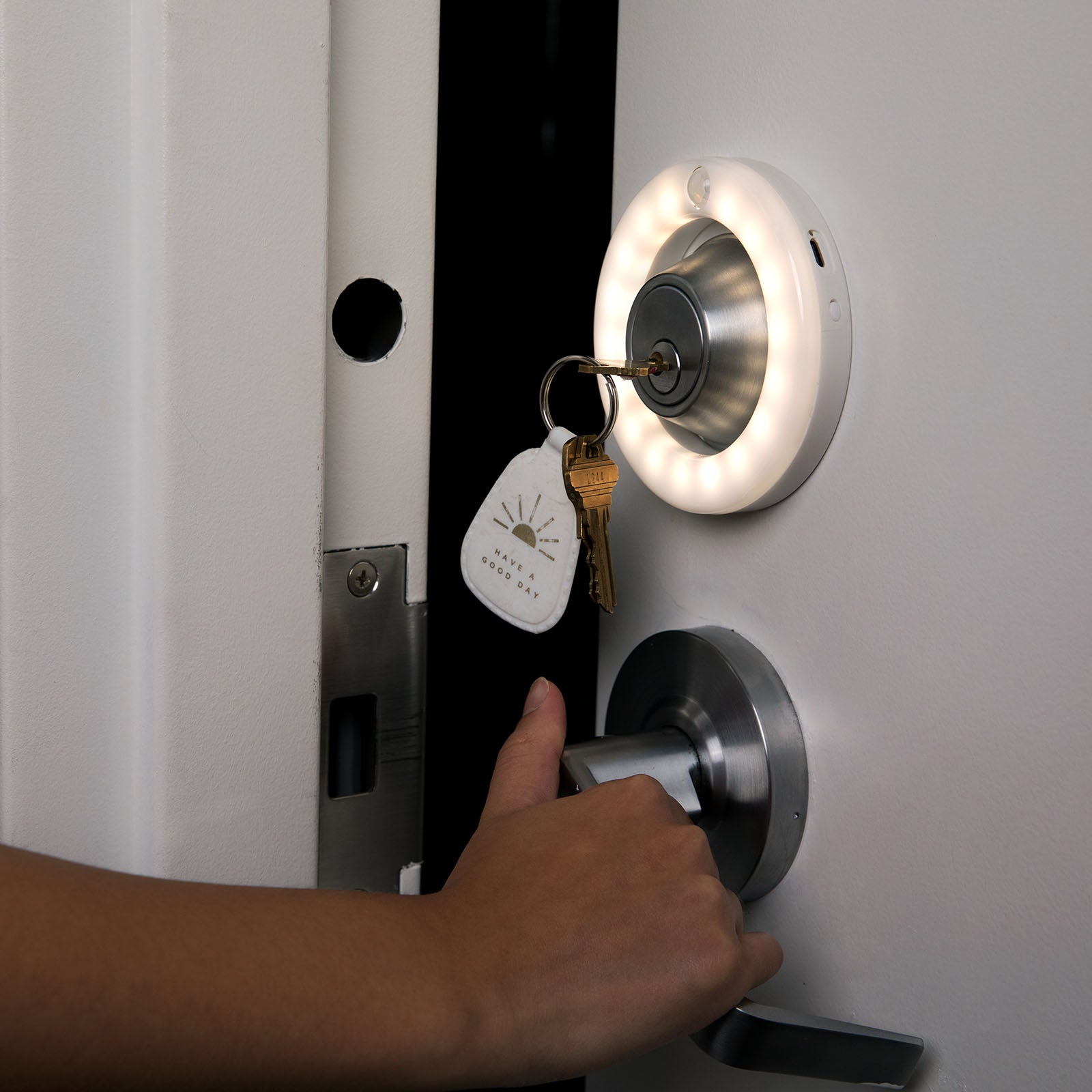 LitezAll Rechargeable Motion Activated Door Lock Keyhole Light