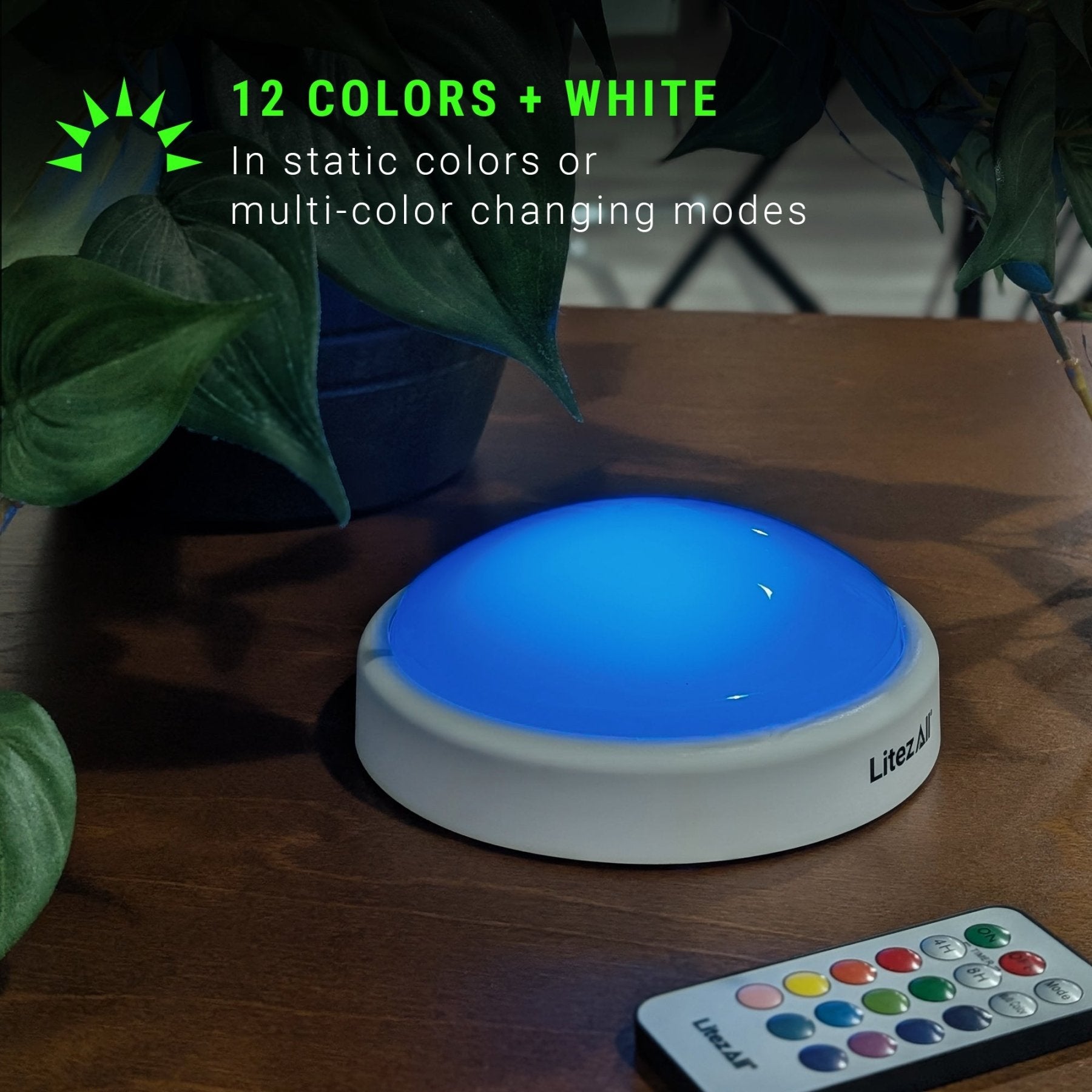 LitezAll® Rechargeable Color Selectable Tap Light with Remote Control - LitezAll - Wireless Lighting Solutions - 3
