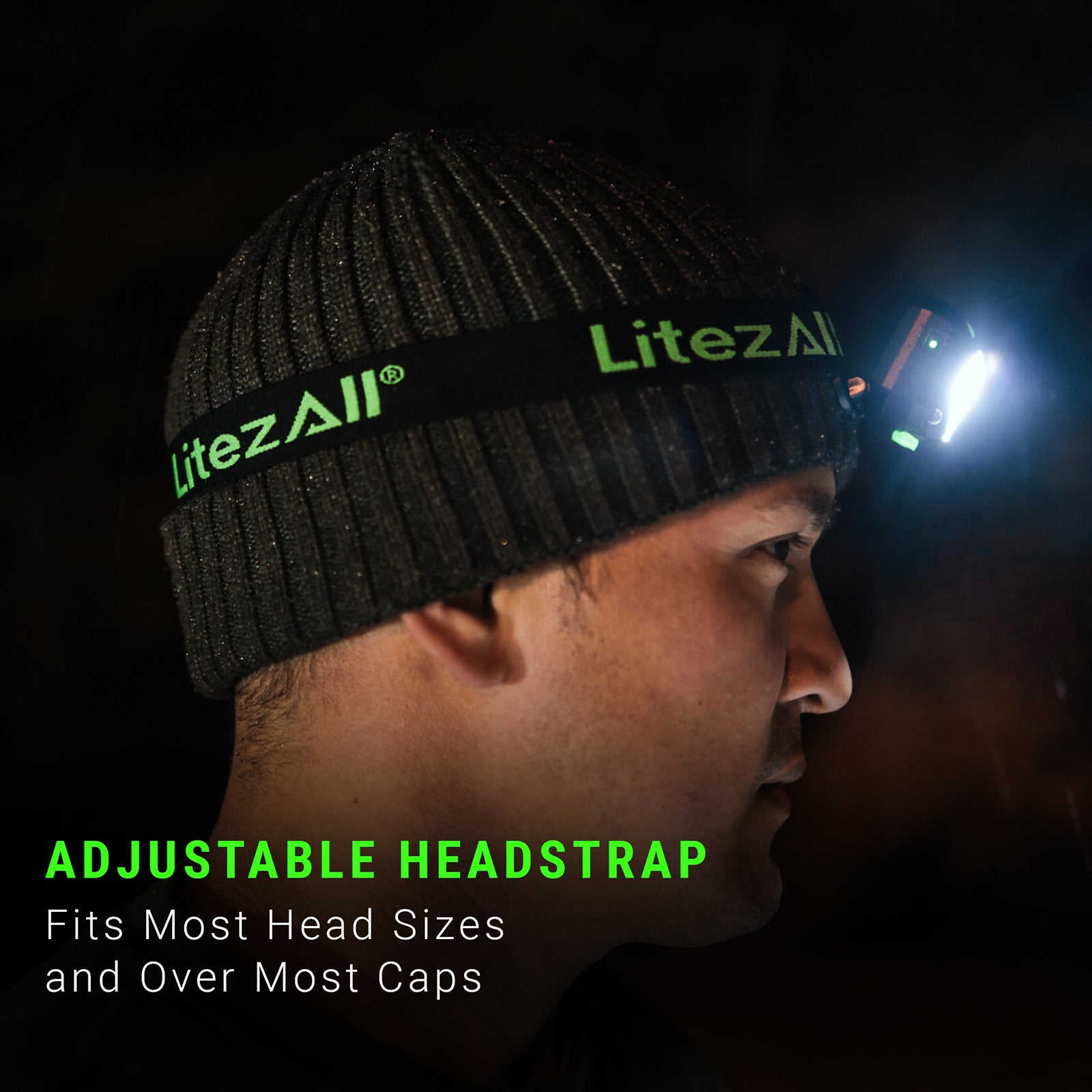 LitezAll® Rechargeable SWYPE® Motion Activated Headlamp - LitezAll