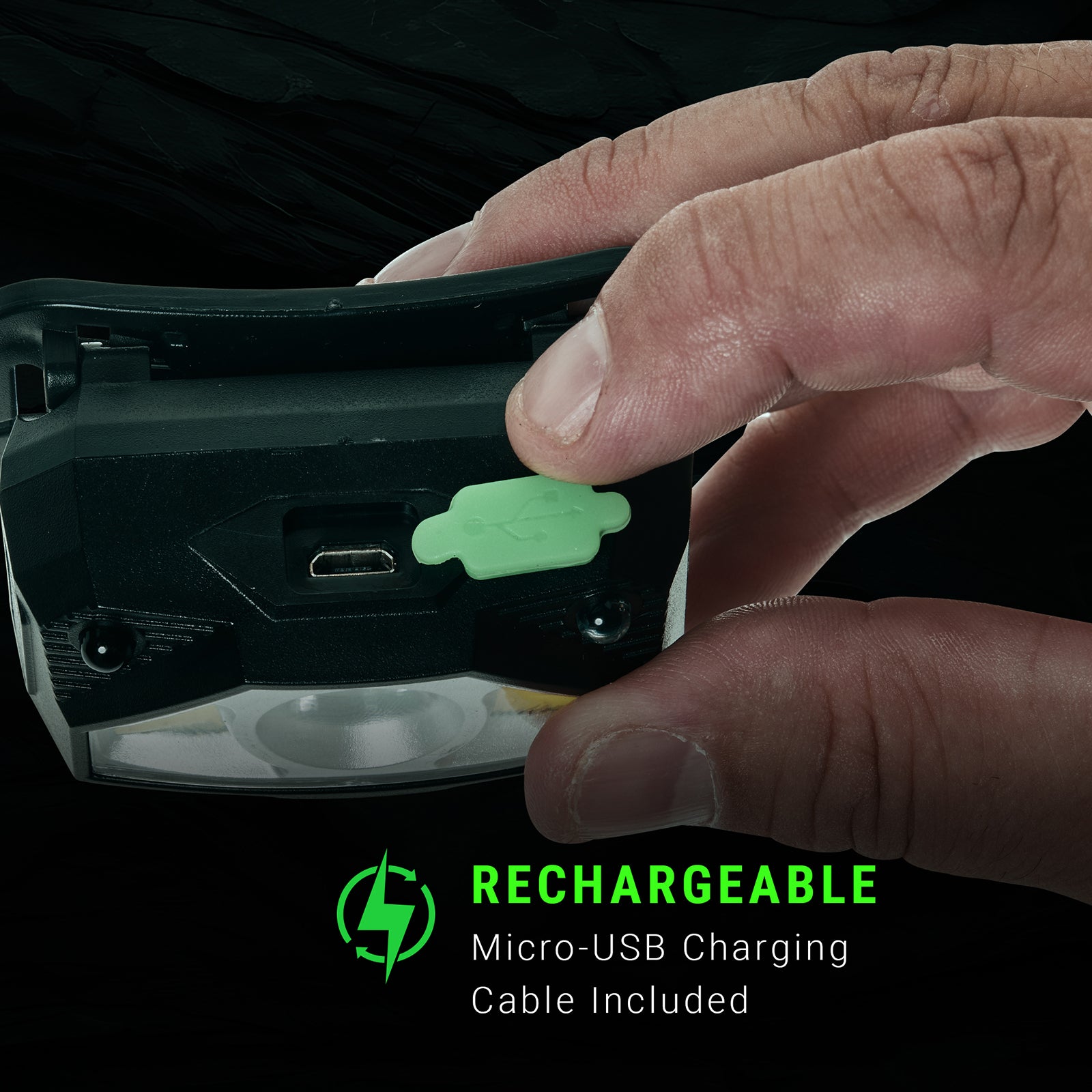 LitezAll® Rechargeable SWYPE® Motion Activated Headlamp - LitezAll