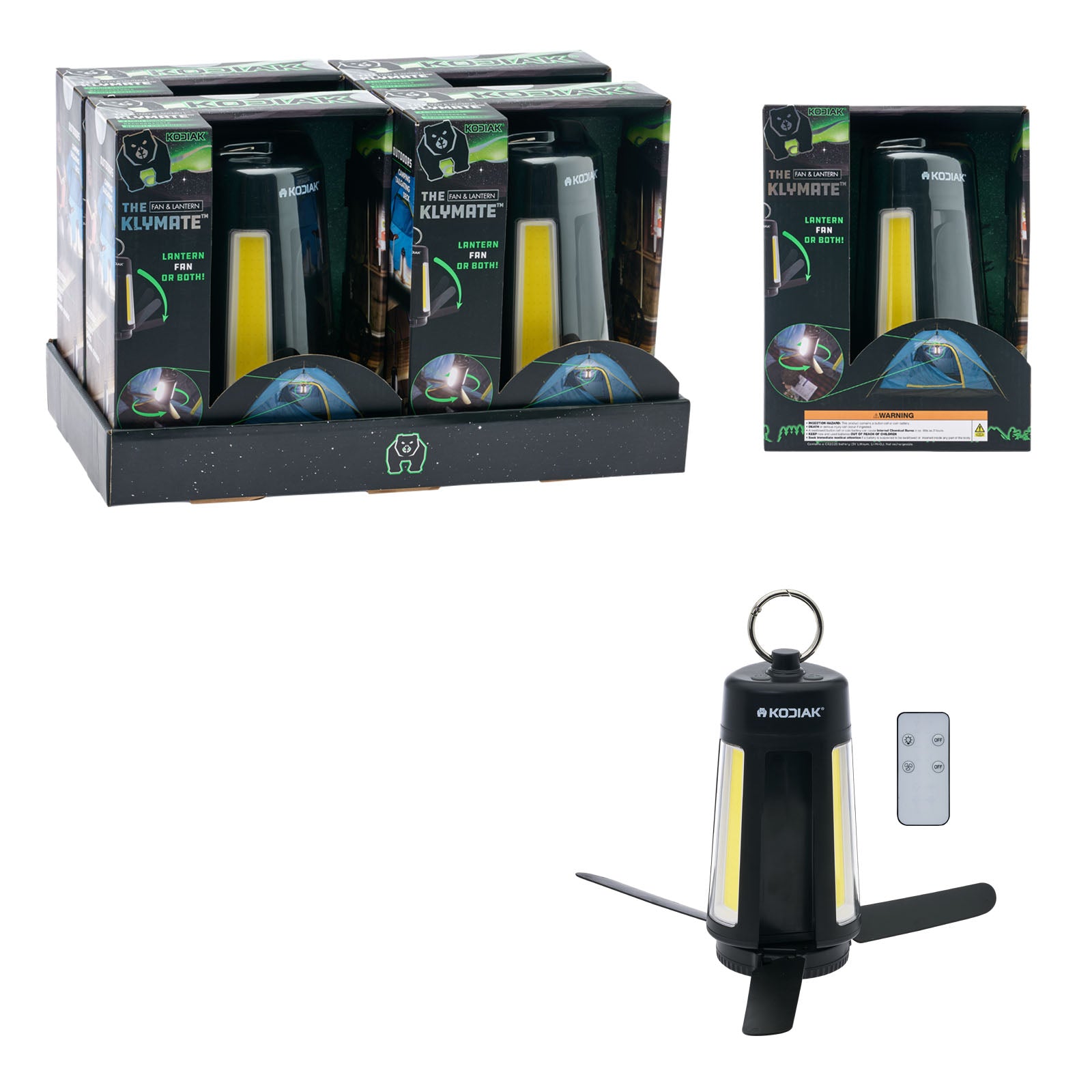 Kodiak Klymate Rechargeable Combination Fan Lantern - LitezAll - Lanterns - 1