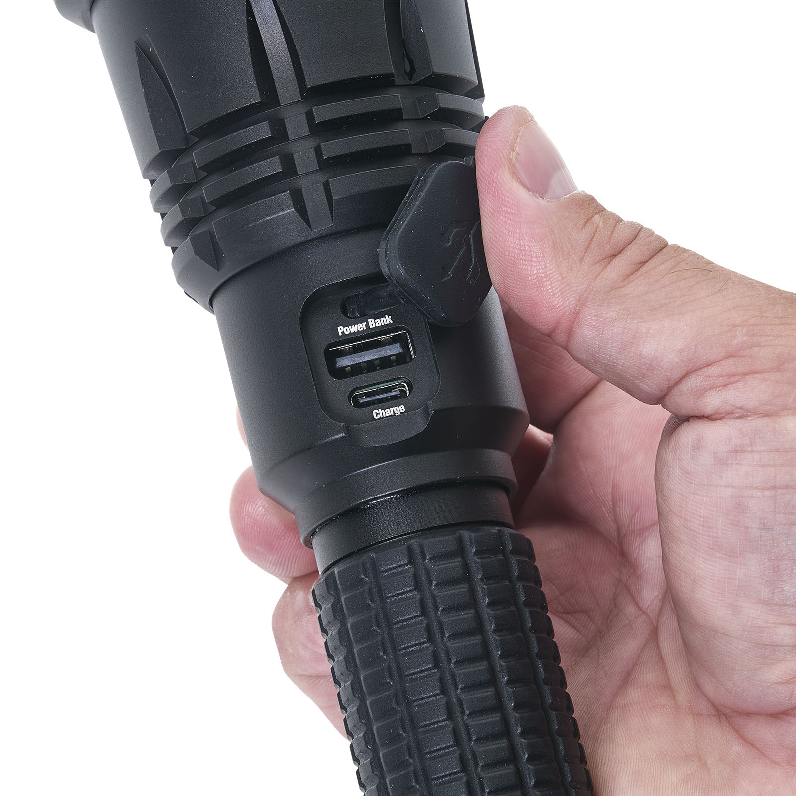 Kodiak® Krown Rechargeable 10000Lumen Tactical Flashlight with Power Bank