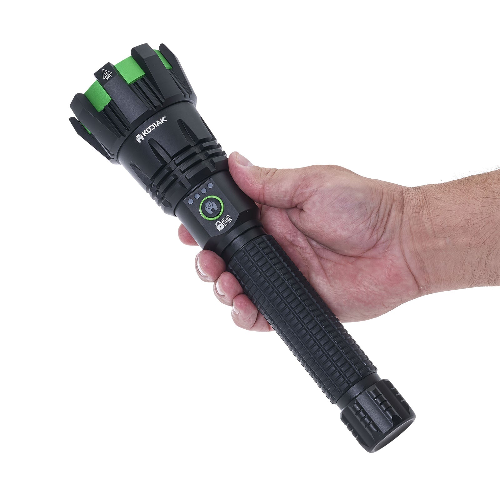 Kodiak® Krown Rechargeable 10000Lumen Tactical Flashlight with Power Bank