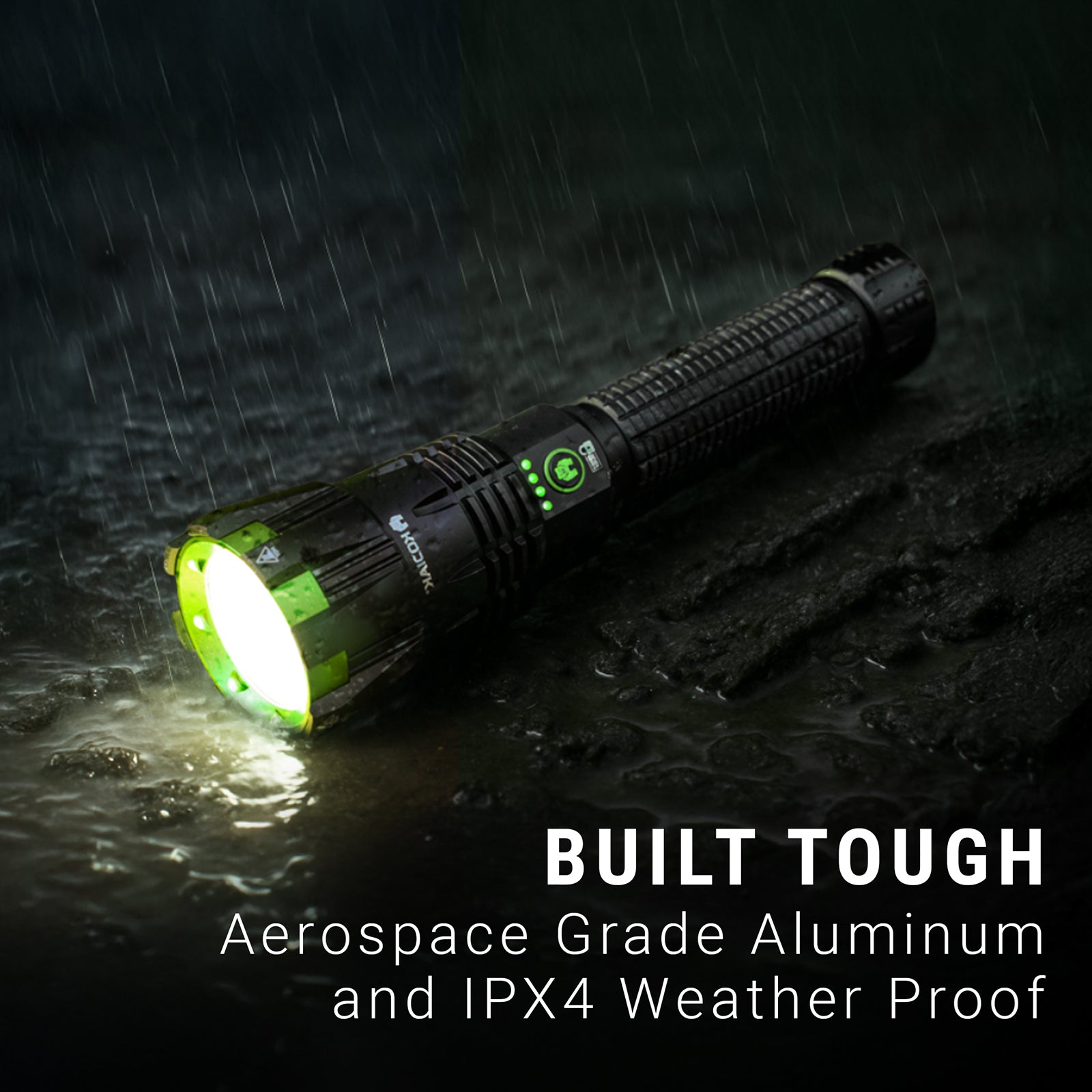 Kodiak® Krown Rechargeable 20000 Lumen Tactical Flashlight with