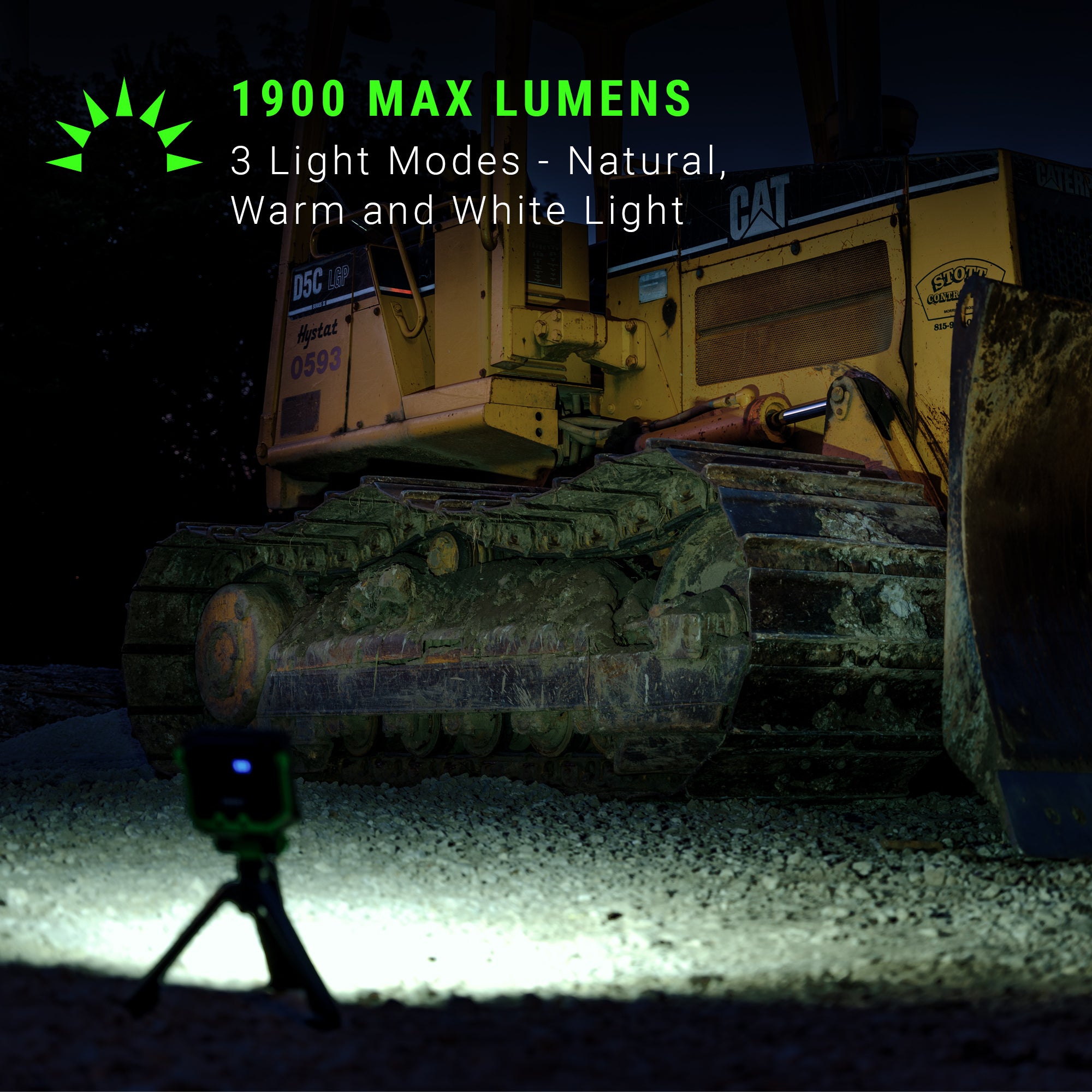 LitezAll® 2000 Lumen Rechargeable Tripod Work Light with UV Light