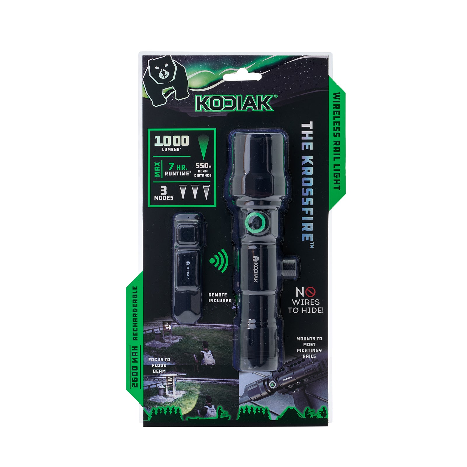 Kodiak® Krossfire® Rechargeable 1000 Lumen Tactical Flashlight with Remote - LitezAll - Tactical Flashlights - 23