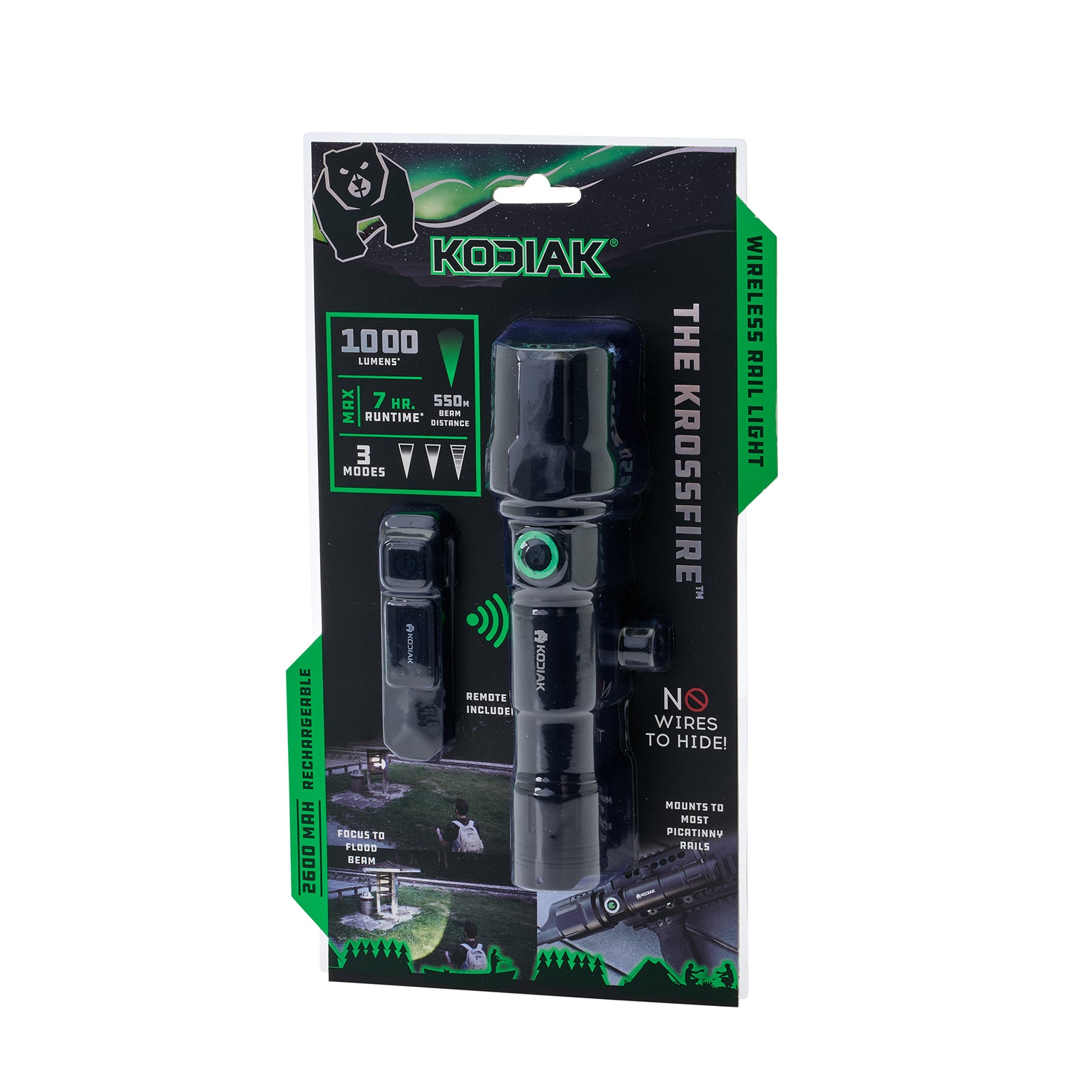 Kodiak® Krossfire® Rechargeable 1000 Lumen Tactical Flashlight with Remote - LitezAll - Tactical Flashlights - 26