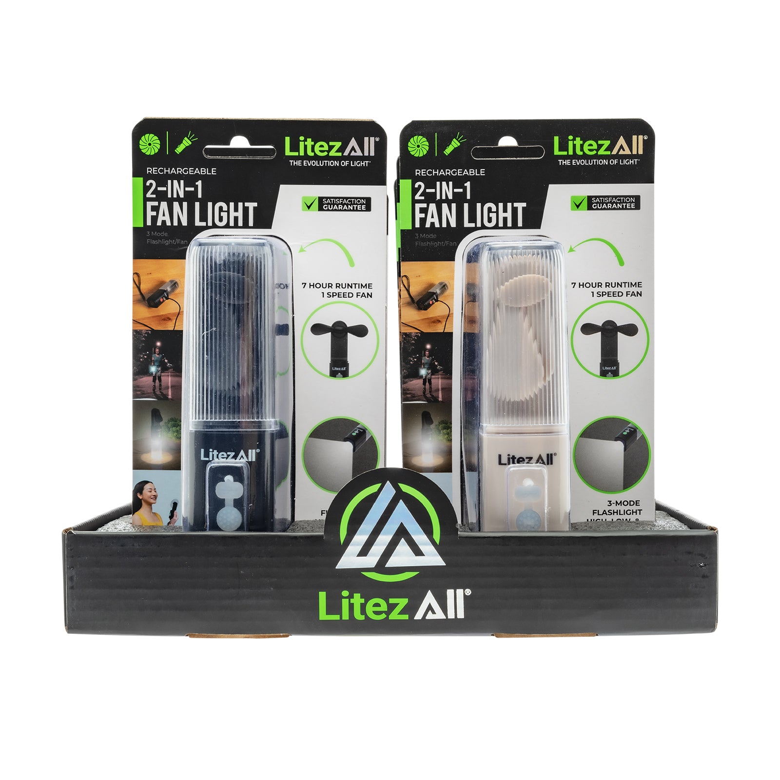 LitezAll Rechargeable Pocket Fan with Flashlight - LitezAll - Work Lights - 58