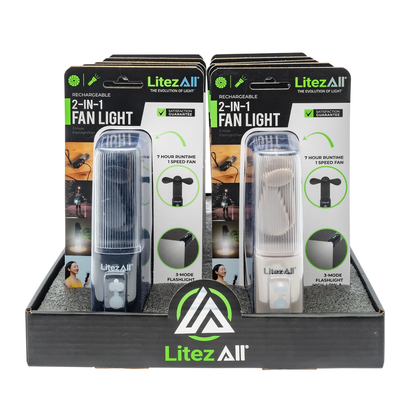LitezAll Rechargeable Pocket Fan with Flashlight - LitezAll - Work Lights - 59