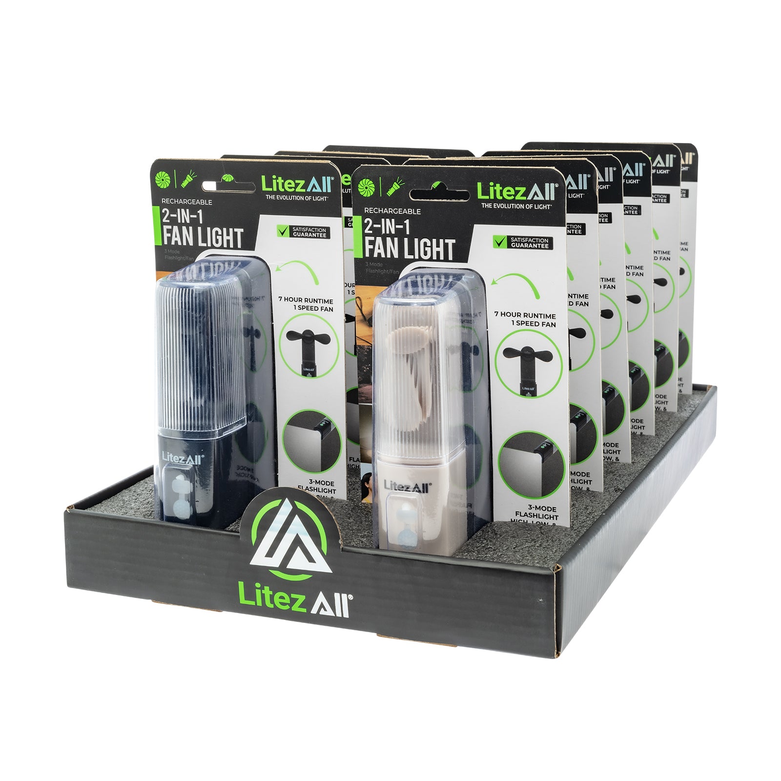 LitezAll Rechargeable Pocket Fan with Flashlight - LitezAll - Work Lights - 61